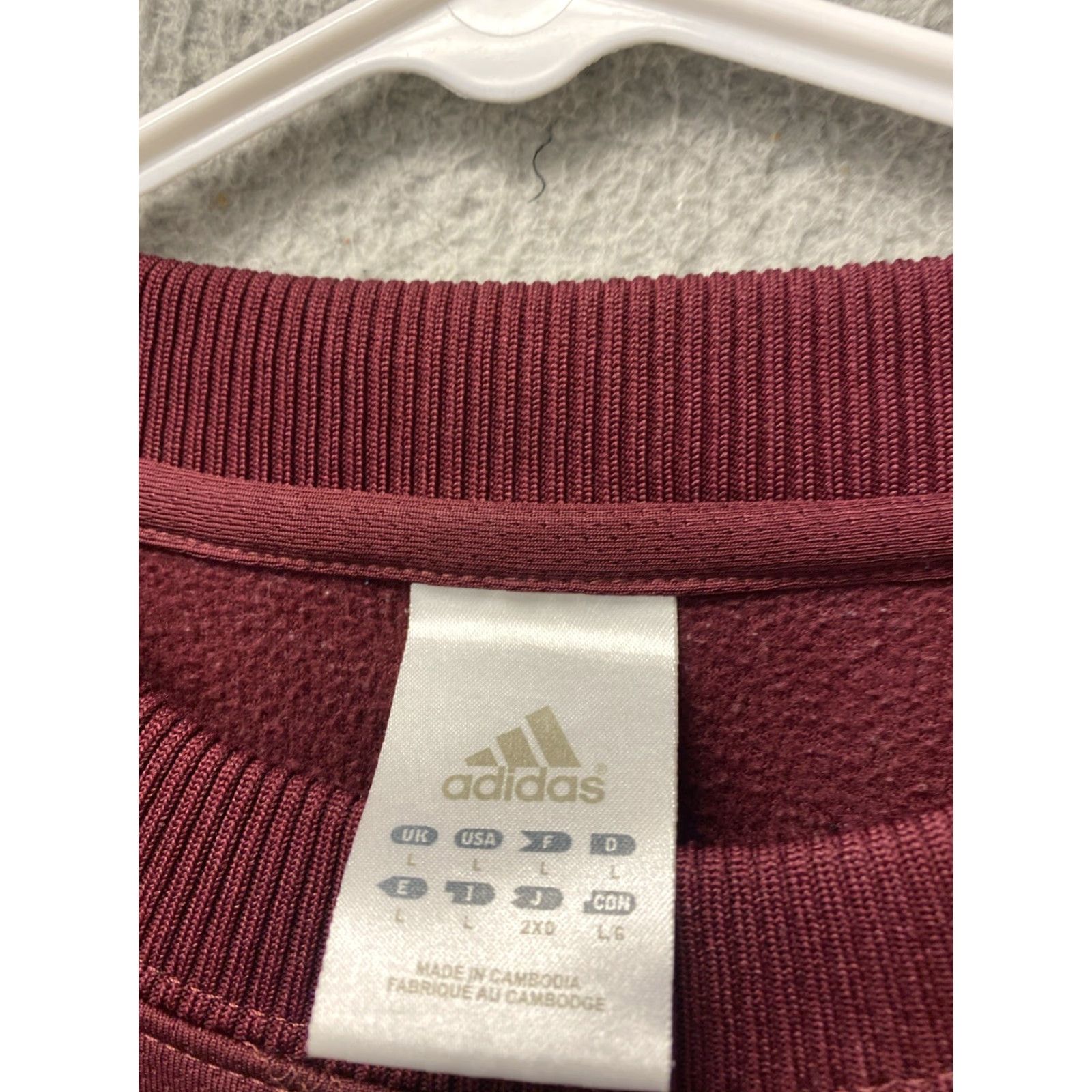 Adidas Adidas Colorado Rapids Sweatshirt L Maroon Crew Neck Fleece Soccer/MLS/Football Pullover Men Size US L / EU 52-54 / 3 - 3 Thumbnail