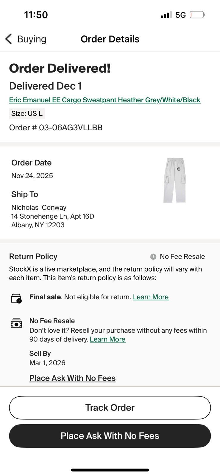 Eric Emanuel Eric Emanuel grey cargo sweatpants large Size US 32 / EU 48 - 2 Thumbnail
