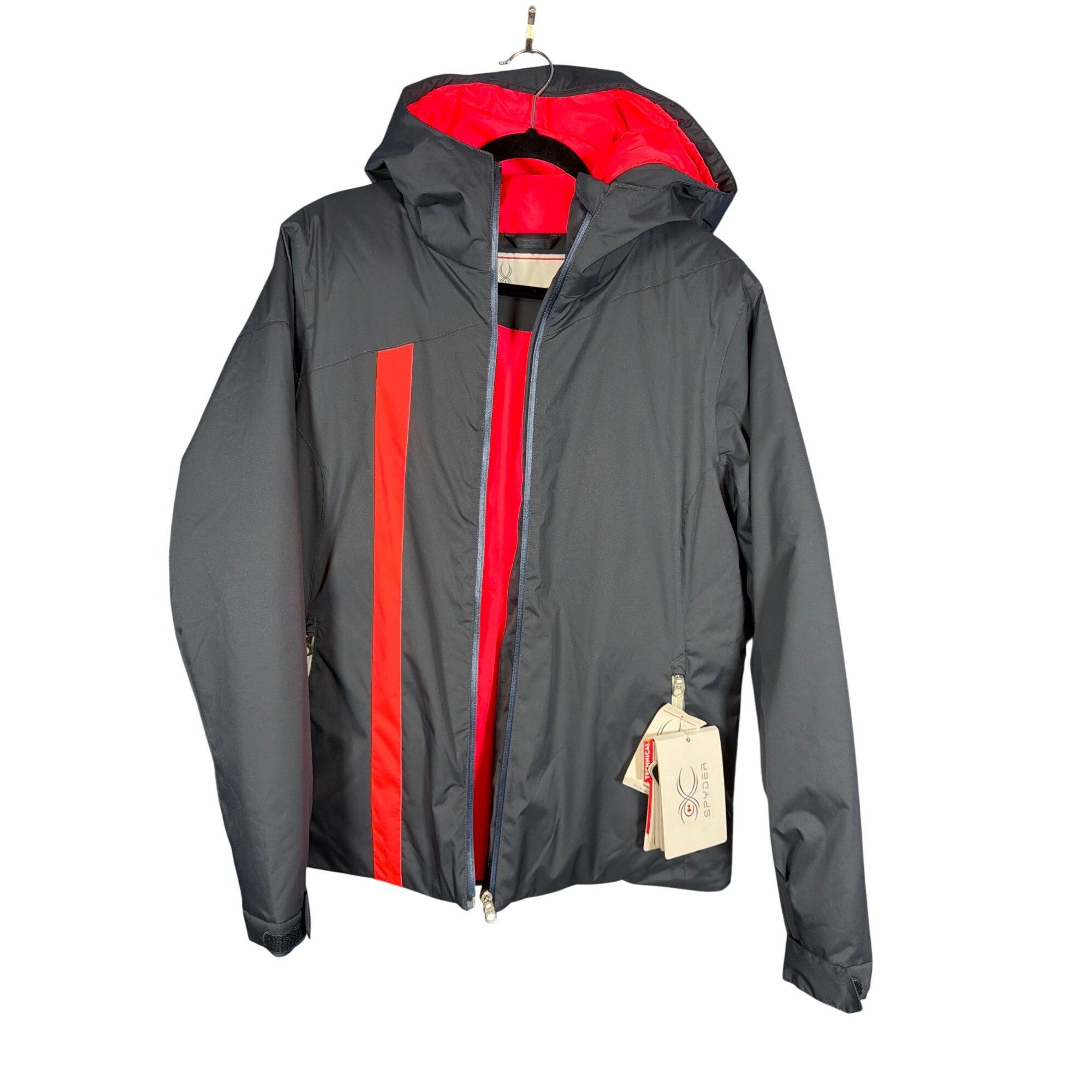 Spyder NWT Spyder MYX Ski Jacket Charcoal Grey Pink Winter Jacket W Size XL / US 12-14 / IT 48-50 - 17 Thumbnail