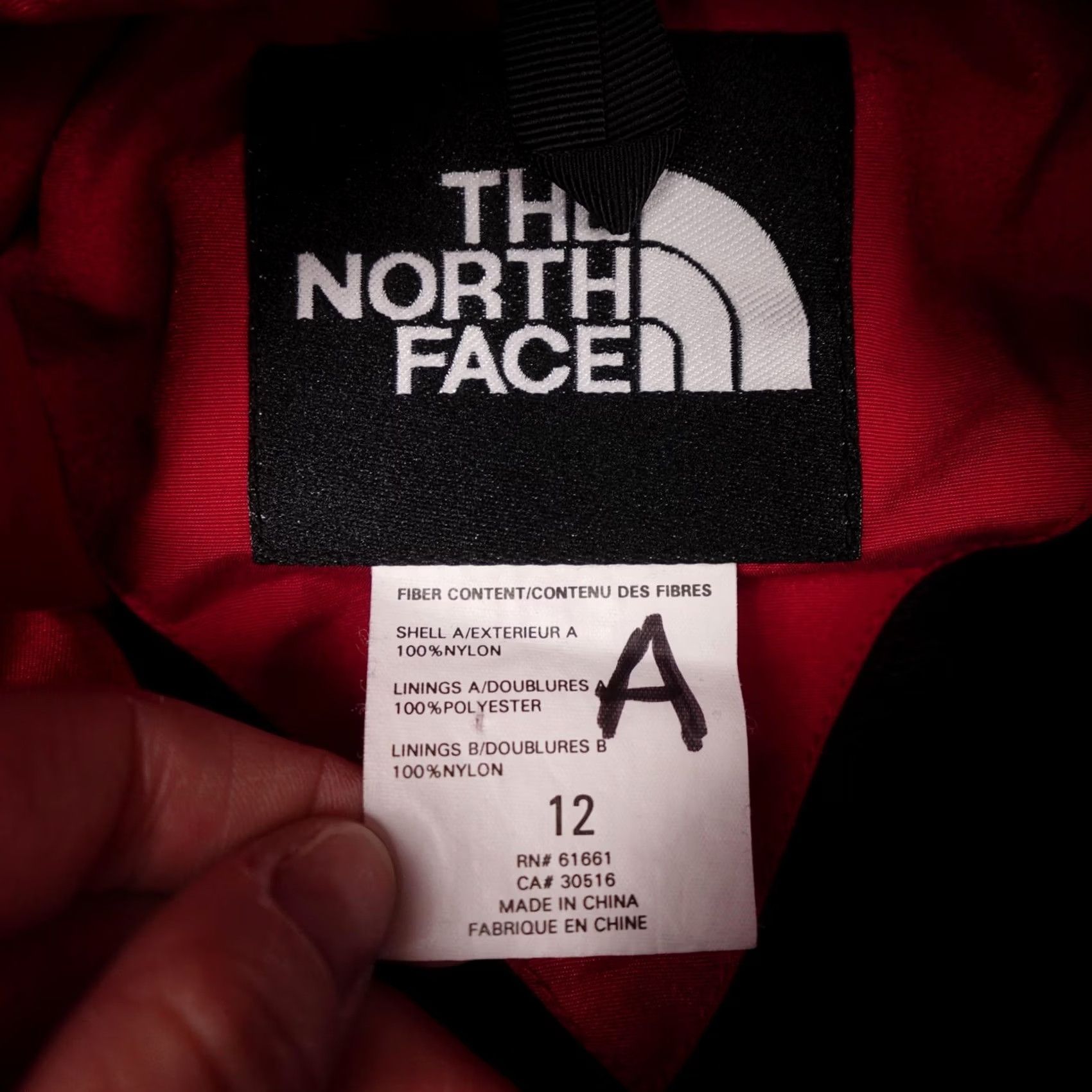 The North Face The North Face Jacket Womens 12 Red Black Hooded Ski Snow Coat Short Size XL / US 12-14 / IT 48-50 - 2 Thumbnail