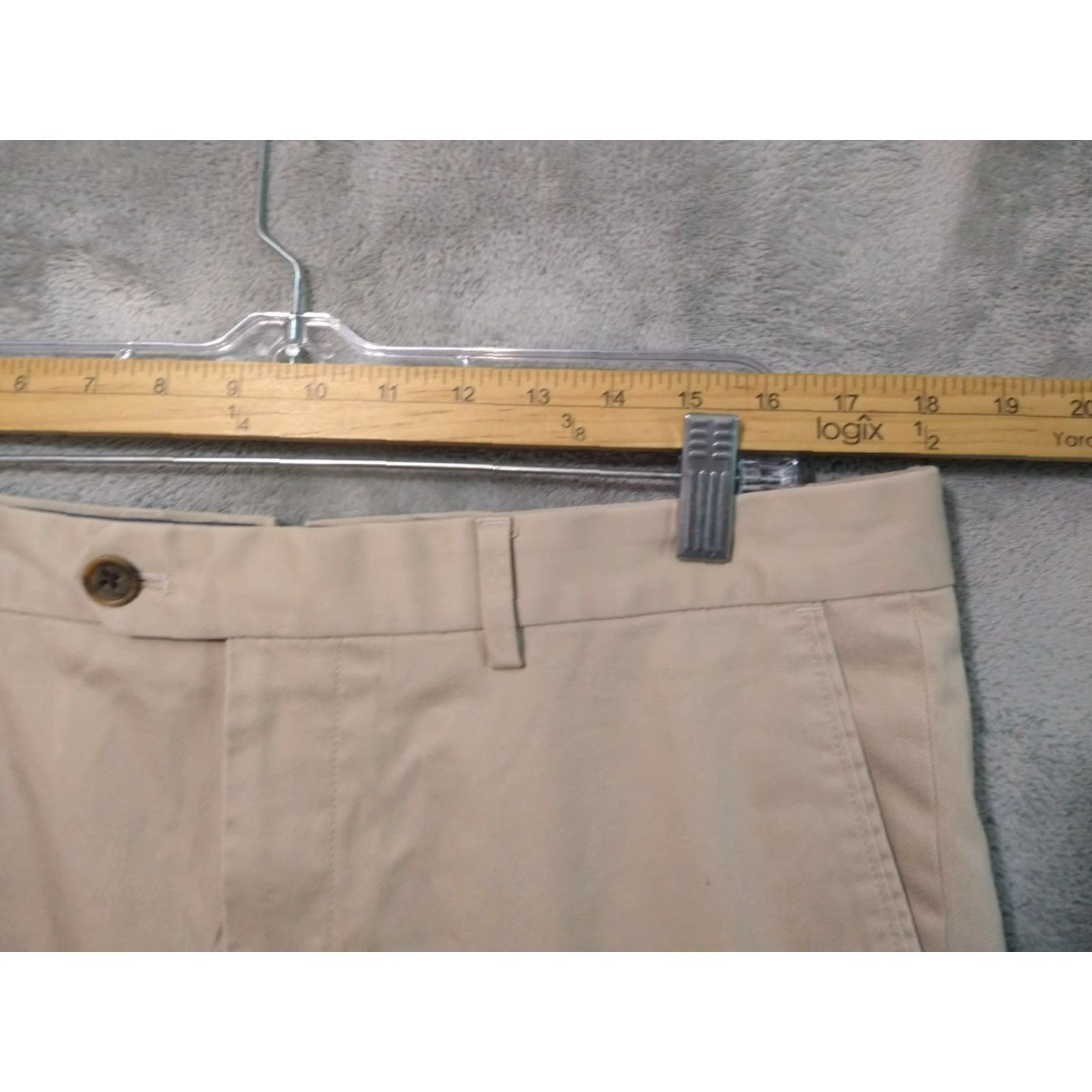Nordstrom Nordstrom John W. Nordstrom Beige Chino Pants Men 36 Straight Cotton Wrinkle Resistant Easy Care Pockets Flat Front 36x32 Modern City Preppy Mens Size US 36 / EU 52 - 3 Thumbnail