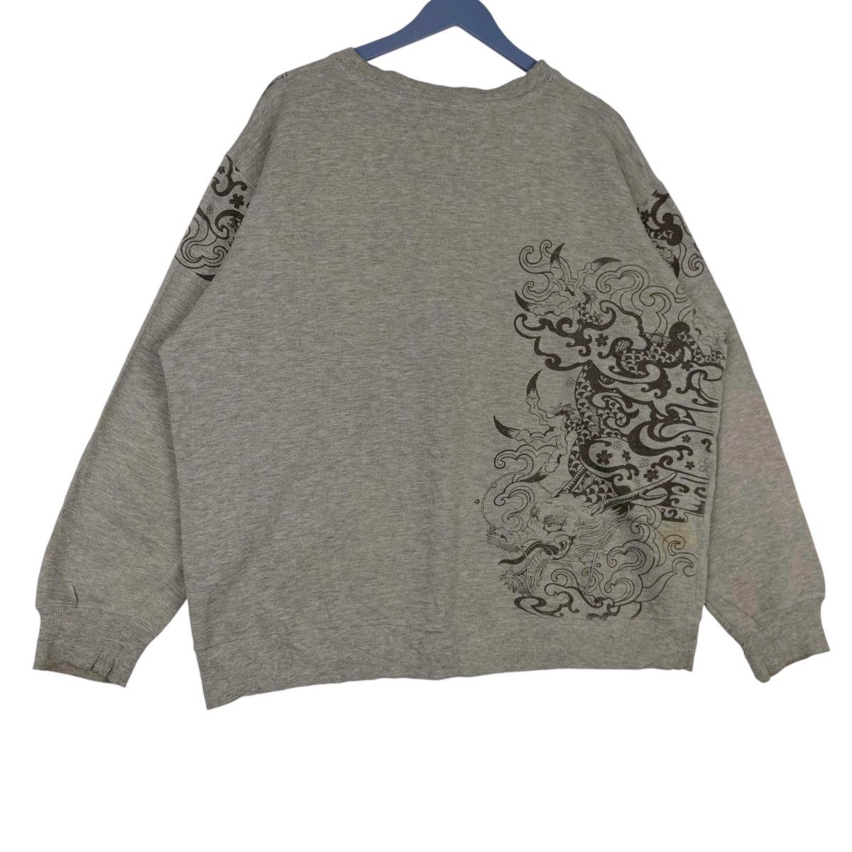 Japanese Brand × Vintage Vintage Strange Heaven Printed Crewneck Sweatshirt Gray Size US XXL / EU 58 / 5 - 3 Thumbnail