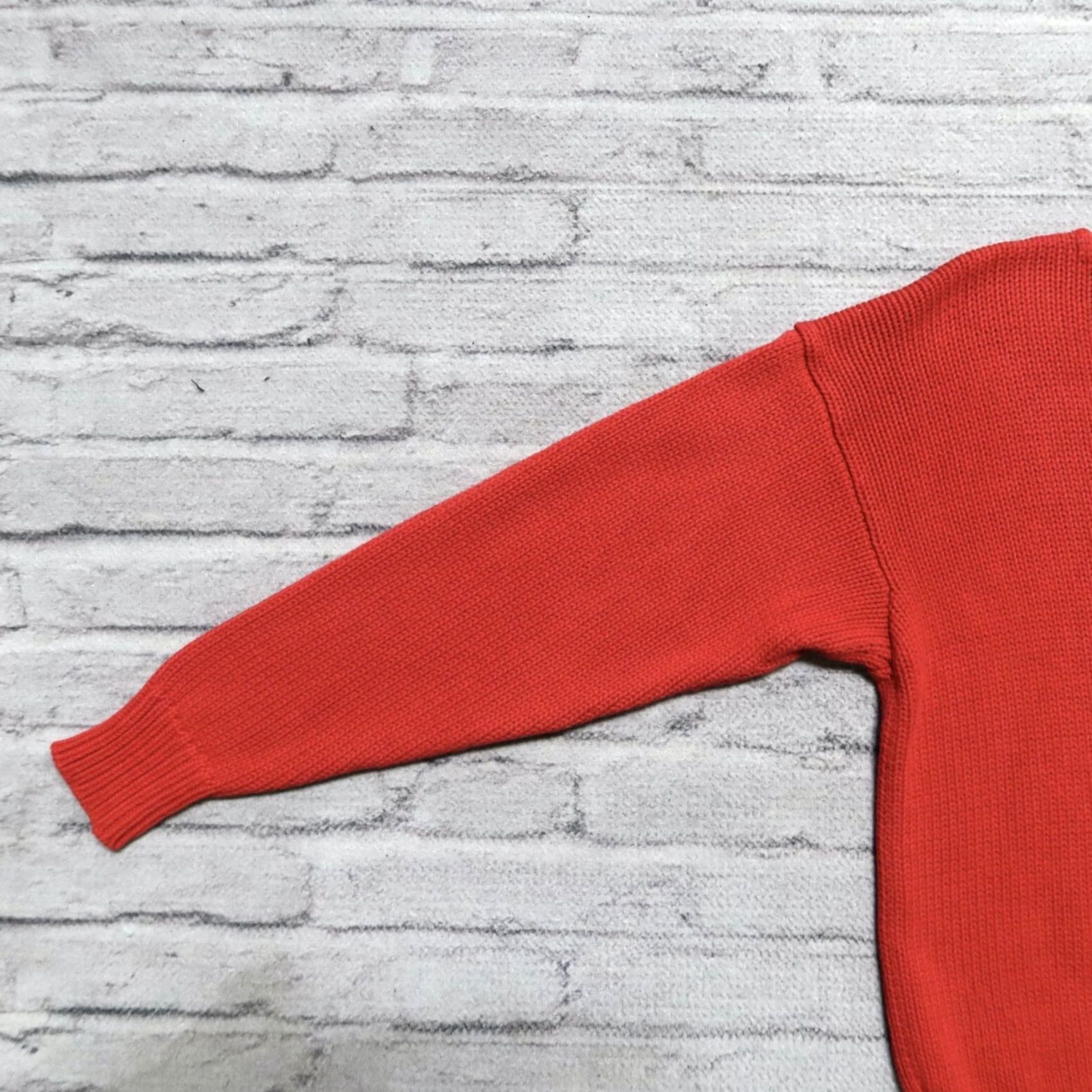 Ralph Lauren Vintage Ralph Lauren Logo Knit Sweater Shirt Men S Red 90s Size US S / EU 44-46 / 1 - 5 Thumbnail