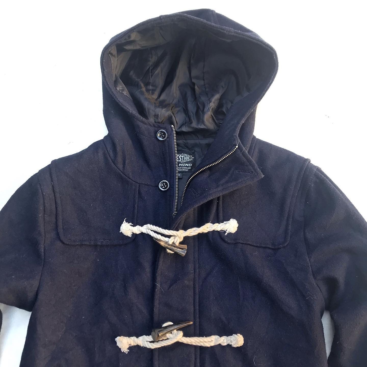 Vintage Duffle Coat British Millitary Jacket By Suggestion Best Size US S / EU 44-46 / 1 - 2 Thumbnail