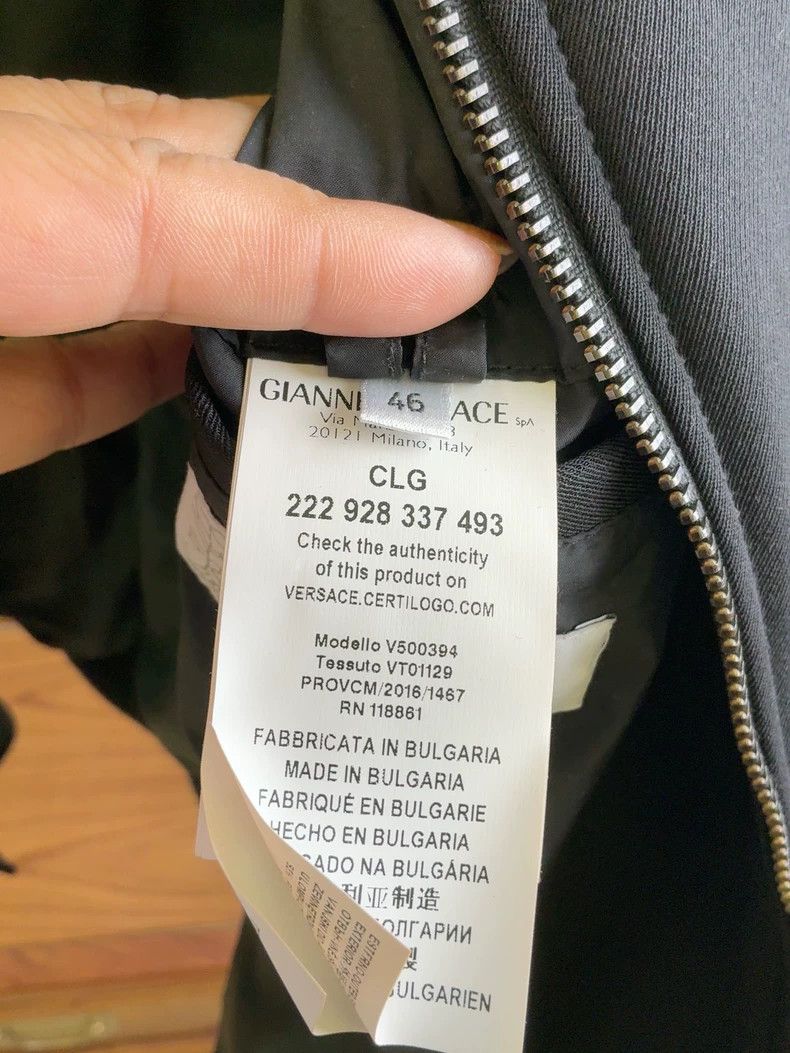 Versace Versace Genuine black jacket Size US S / EU 44-46 / 1 - 1 Thumbnail