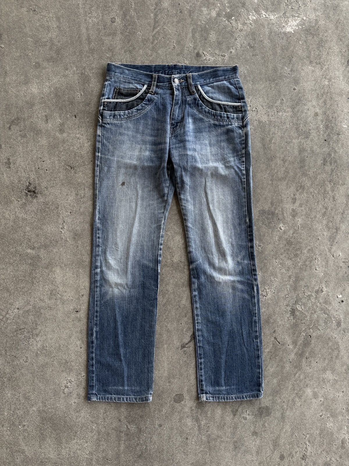 PPFM PPFM Clawmark Faded Denim Pants Y2K Streetwear Size US 32 / EU 48 - 3 Thumbnail