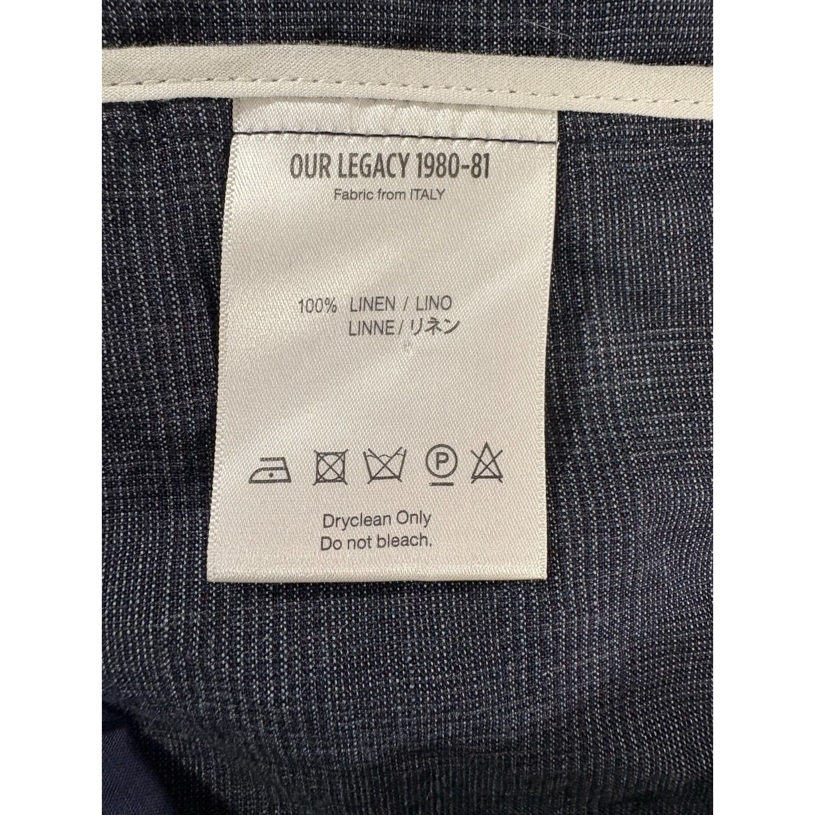 Our Legacy OUR LEGACY 1980-81 100% Linen Car coat size 48 US M color bl Size US M / EU 48-50 / 2 - 3 Thumbnail
