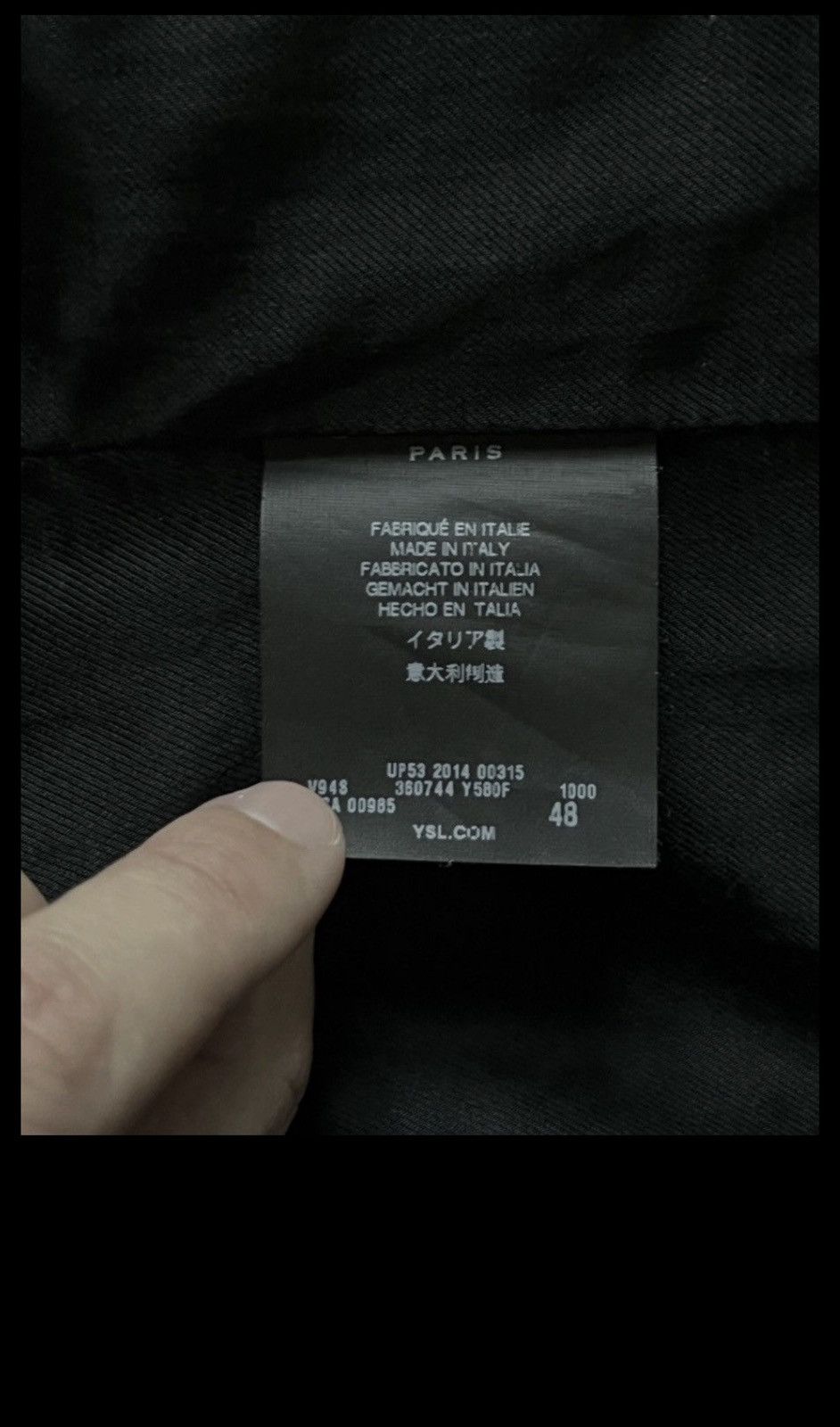 Saint Laurent Paris Saint Laurent Leather collar bomber biker jacket Size US M / EU 48-50 / 2 - 3 Thumbnail