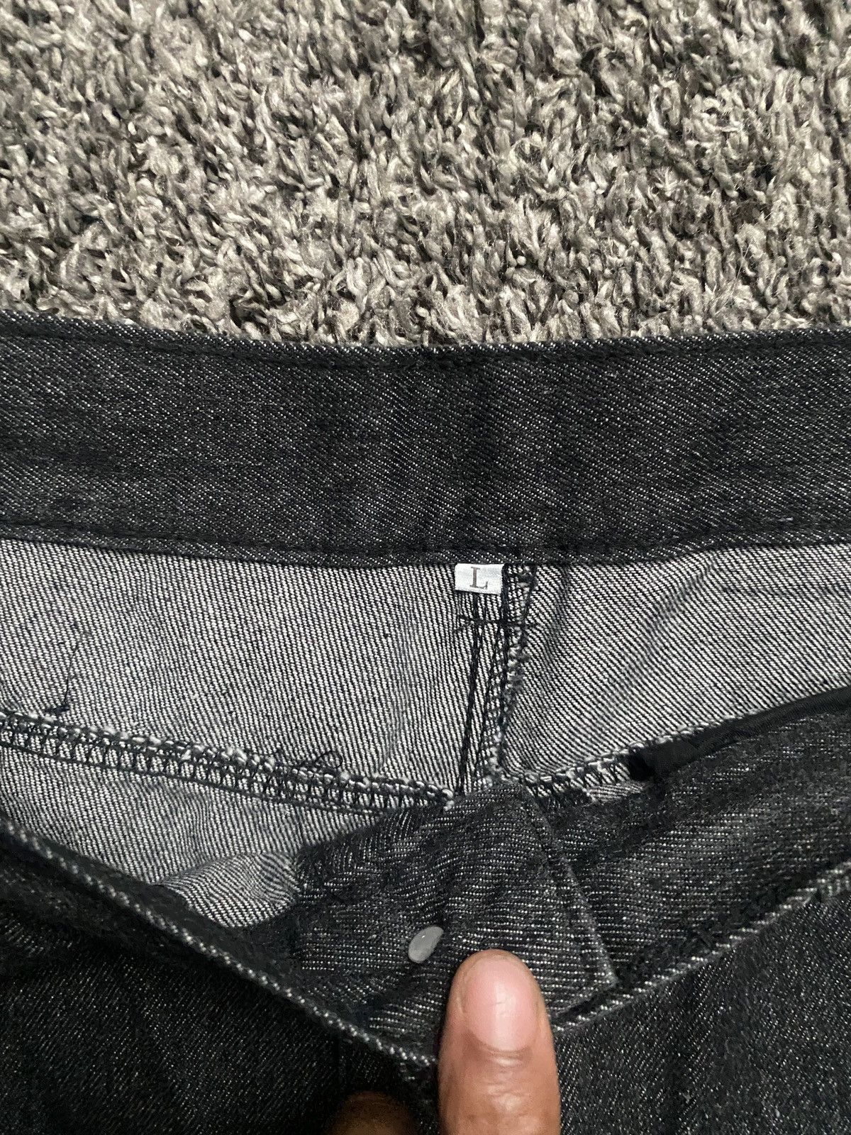 Other TWILLMKT Black Star Towel Patch Stacked Wide Leg Denim Size US 30 / EU 46 - 5 Thumbnail