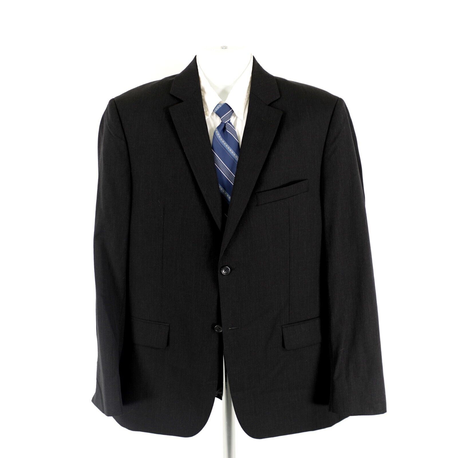 Pronto Uomo Pronto Uomo Wool Black 2 Button Blazer 40L Or Slim 42L Size 40L - 4 Thumbnail