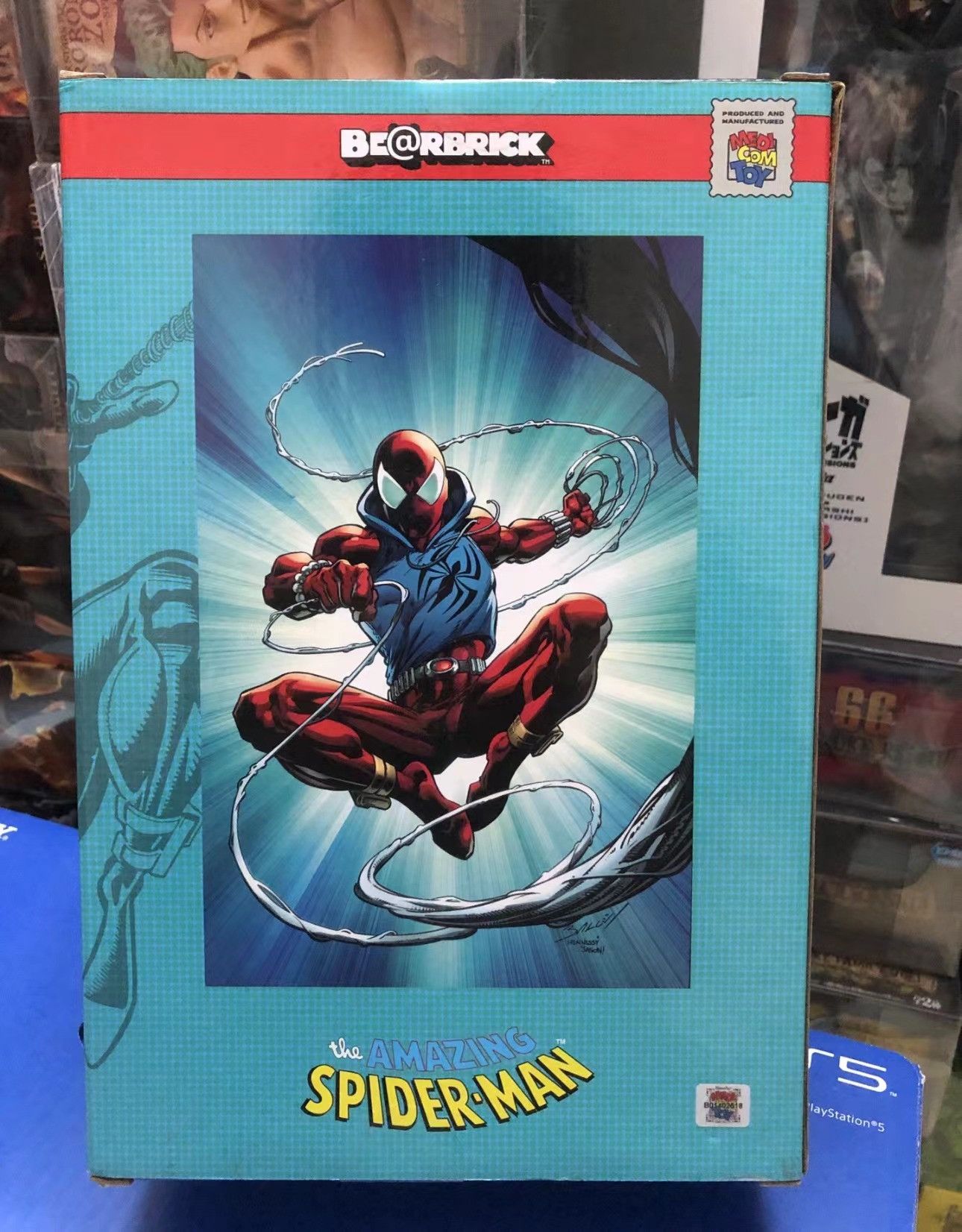 Bearbrick Marvel Spider-Man Scarlet Spider 100% & 400% Set