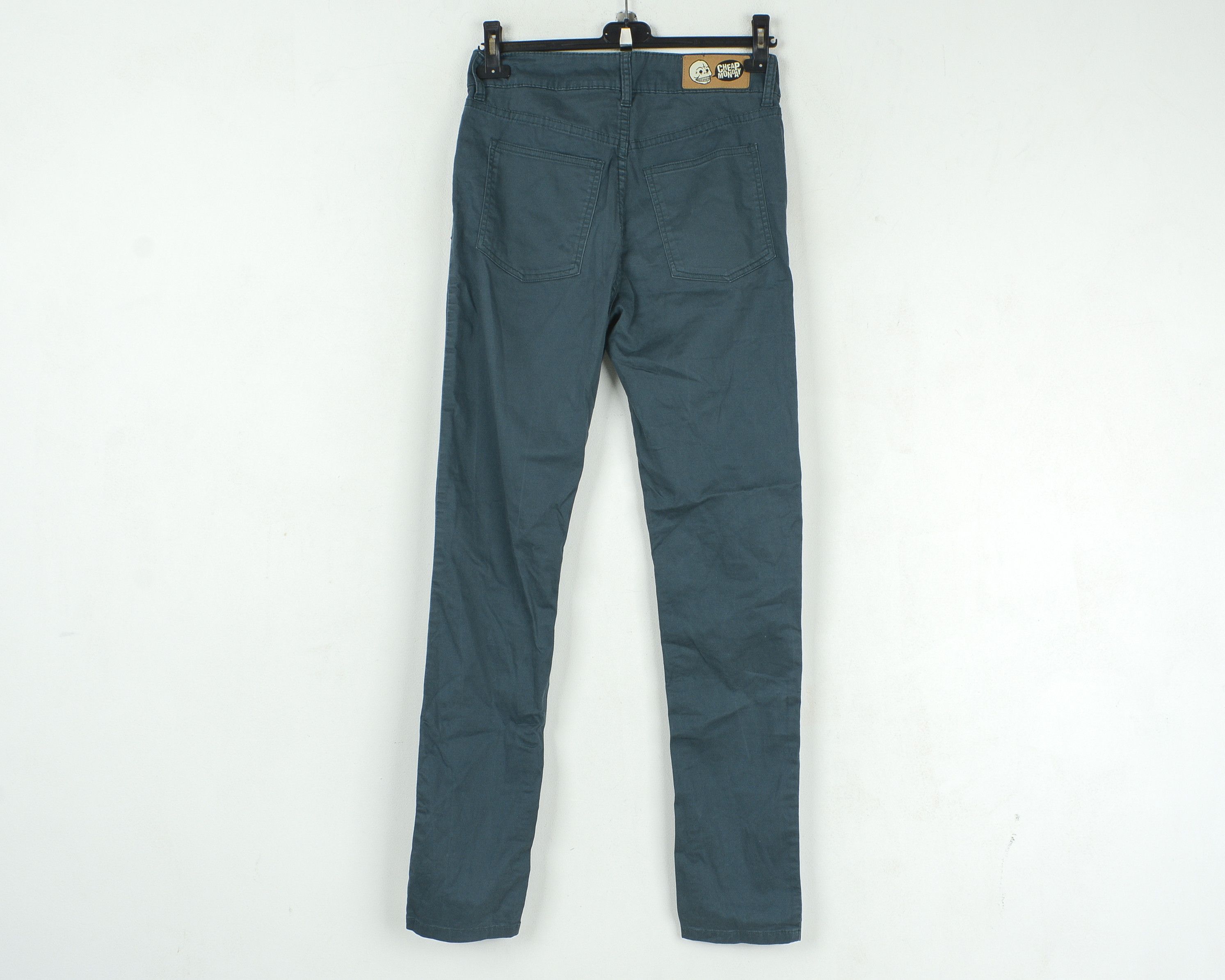 Cheap Monday W28 L32 Chino Pants Trousers Between Satin Dark Zip Size US 28 / EU 44 - 4 Thumbnail