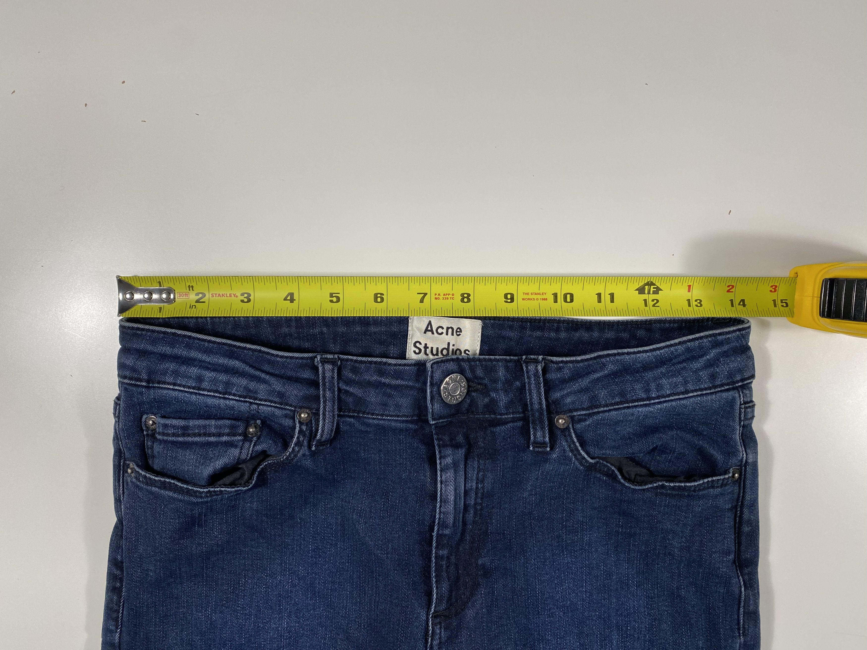 Acne Studios Acne Studios Skin 5 Deep Dark Wash Jeans 27.5x27.5 Size 27" / US 4 / IT 40 - 7 Thumbnail