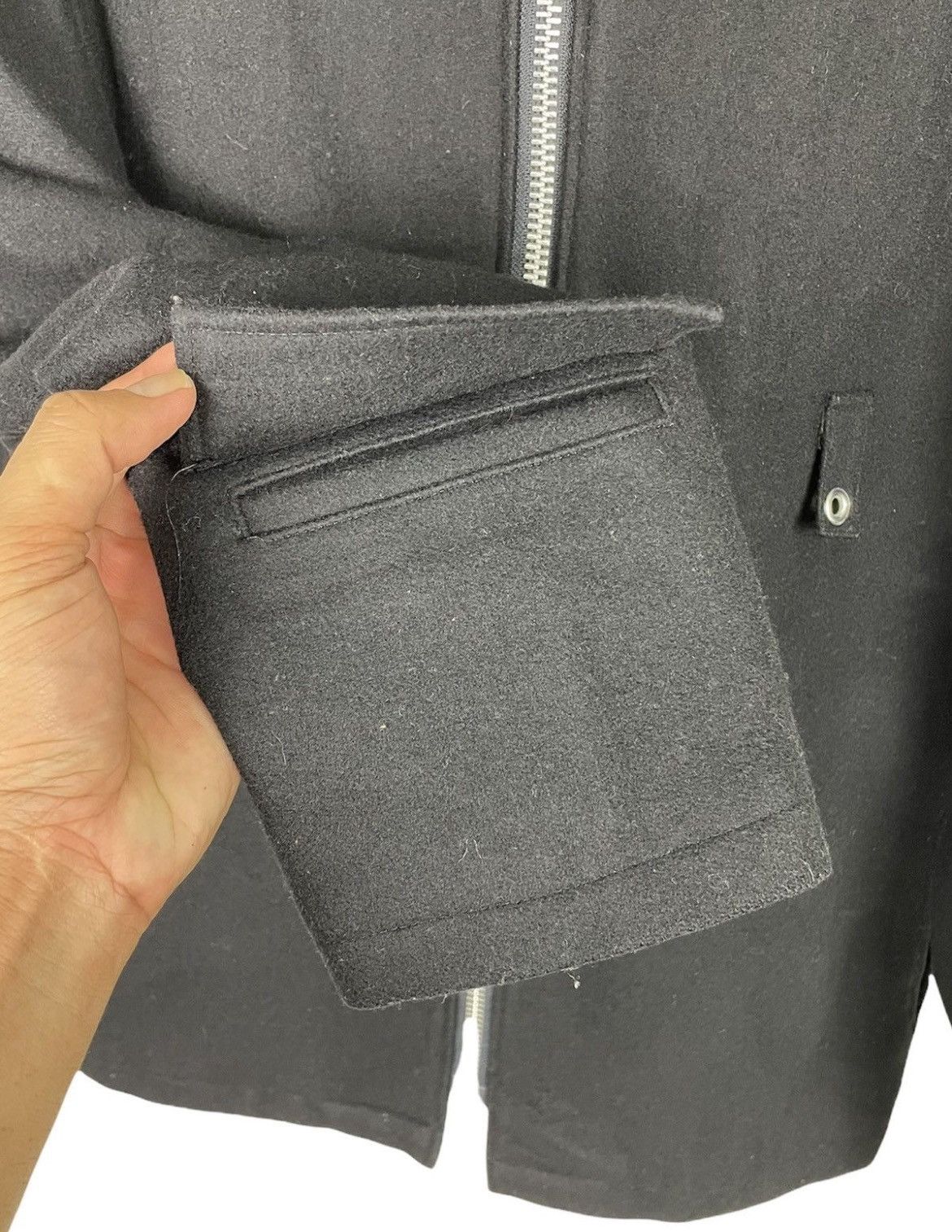 Japanese Brand NO FUTURE Japan Wool Zip Hoodie – Avant-Garde | Rare Archive Size US M / EU 48-50 / 2 - 7 Thumbnail