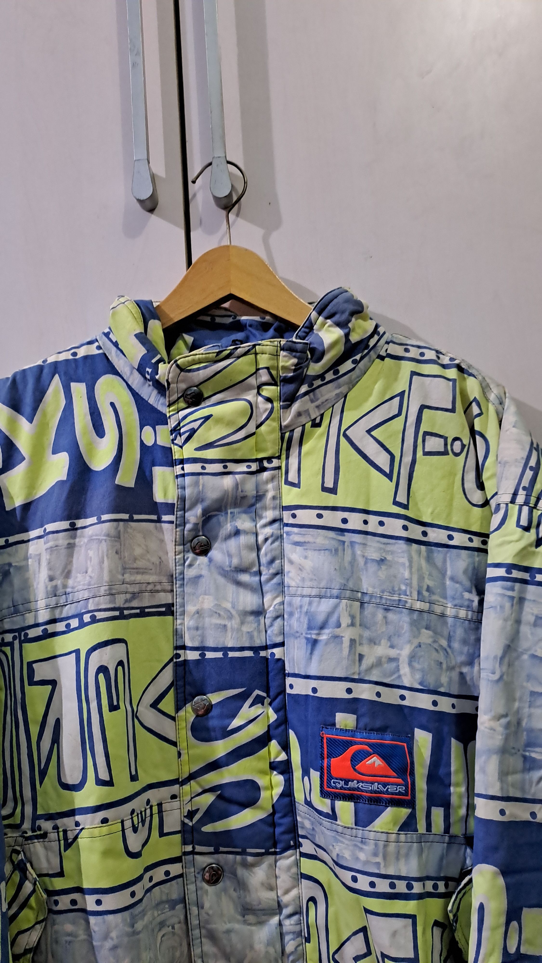 Quiksilver × Vintage 90’s Vintage Quiksilver Skiwear Size US L / EU 52-54 / 3 - 3 Thumbnail