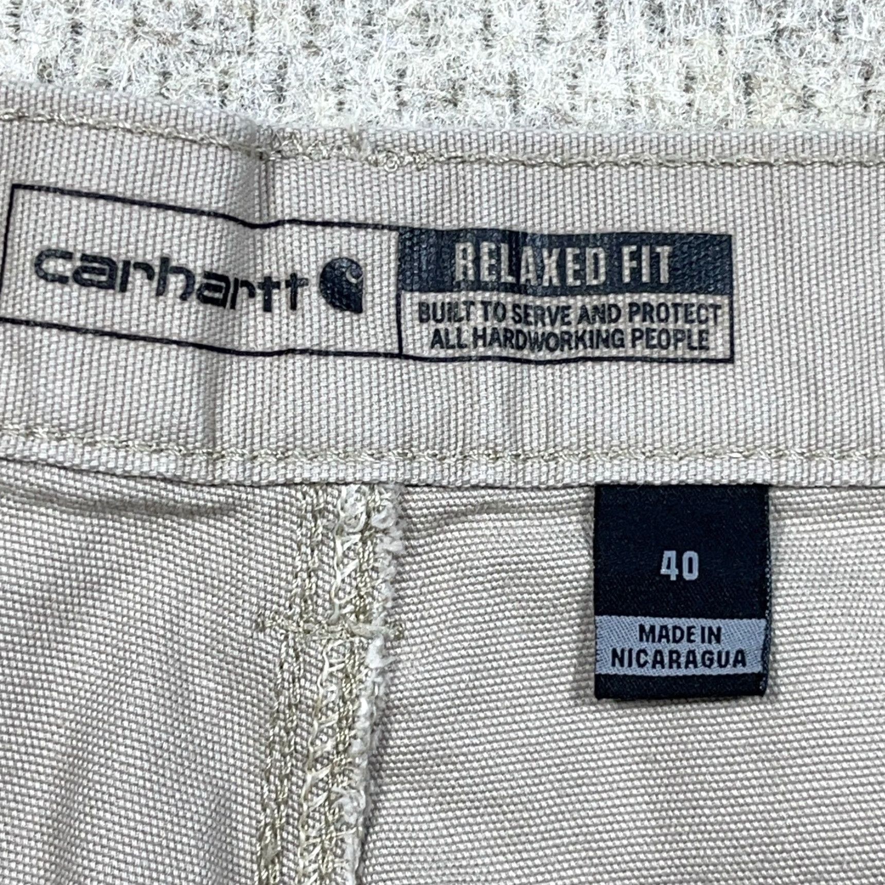Carhartt VINTAGE Carhartt Shorts Men 40 Tan Khaki Duck Canvas Baggy Relaxed Fit Utility Work Wear Size US 40 / EU 56 - 3 Thumbnail
