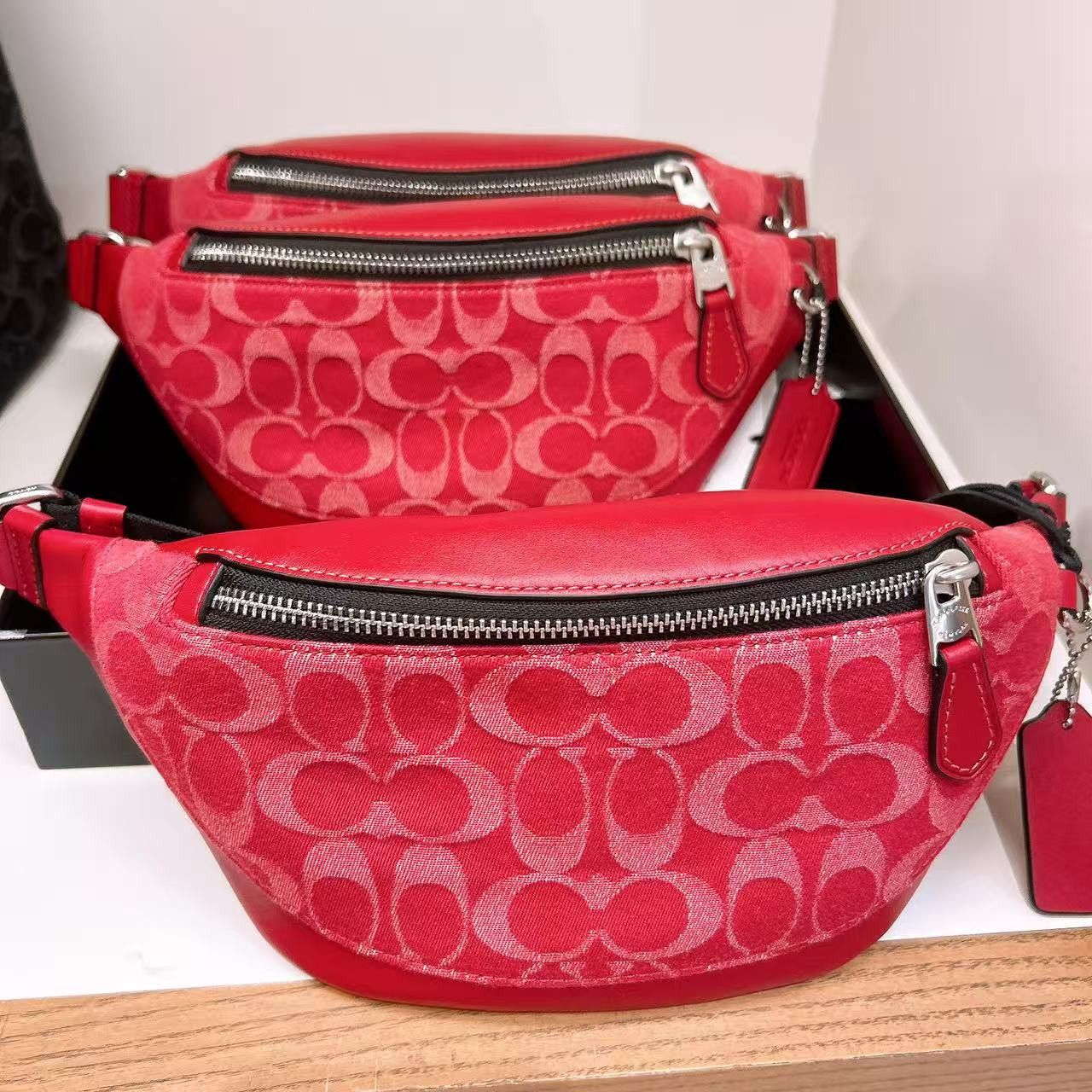 Coach Warren Mini Belt Bag In Signature Denim CAJ43 Size ONE SIZE - 2 Thumbnail