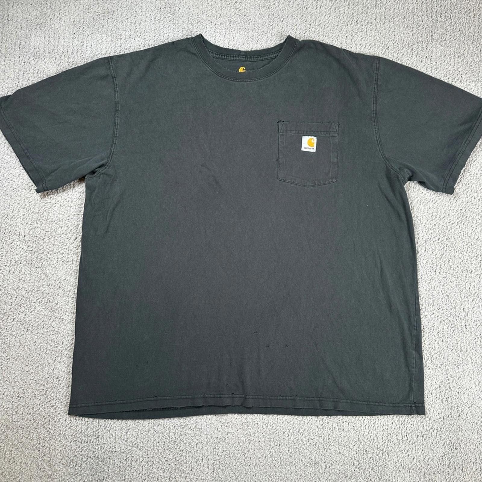 Carhartt Carhartt K87 Pocket T Shirt Mens 2XL Black Original Tee Size US XXL / EU 58 / 5 - 1 Thumbnail