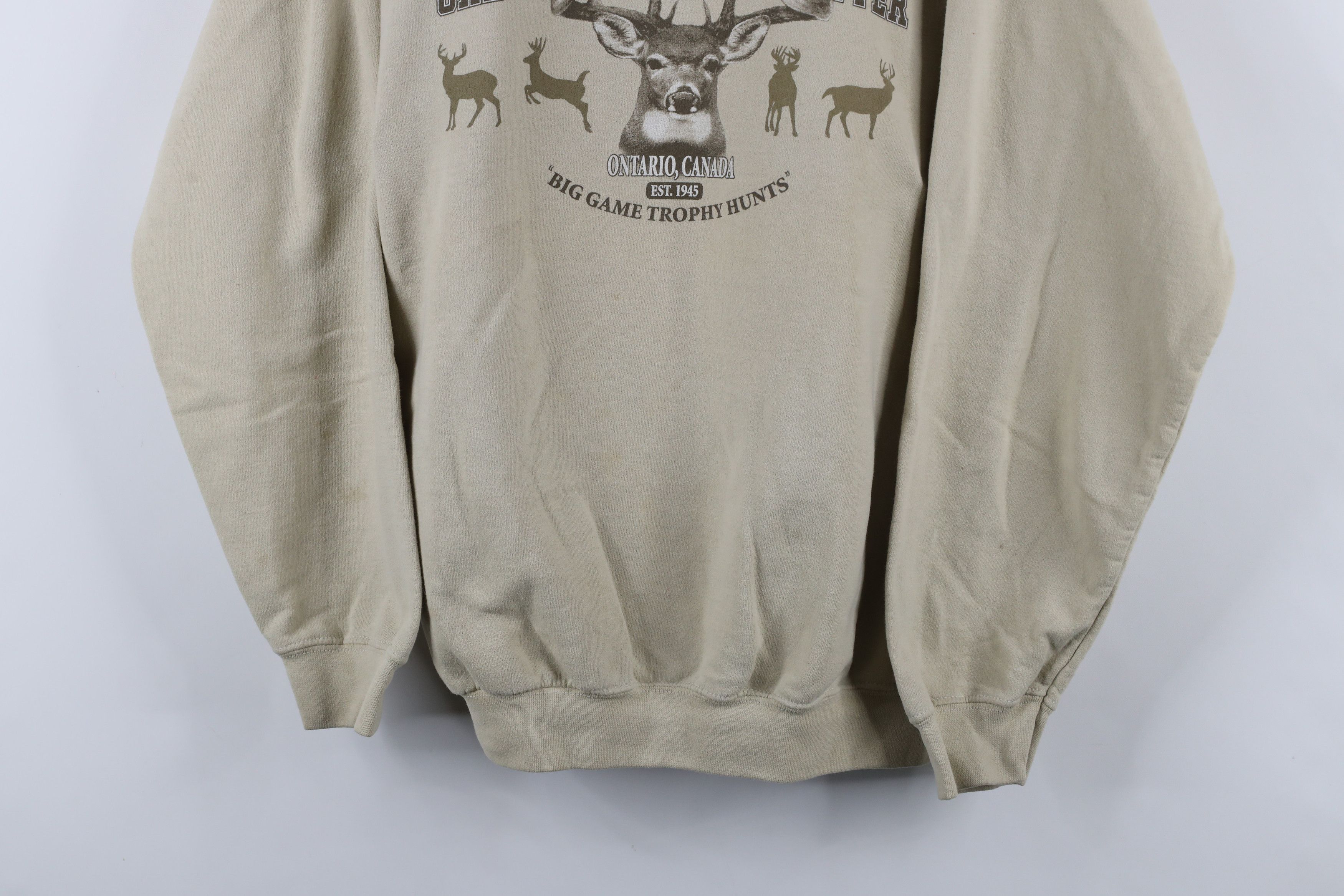 Vintage Vintage 90s Streetwear Great American Hunter Deer Sweatshirt Size US L / EU 52-54 / 3 - 3 Thumbnail
