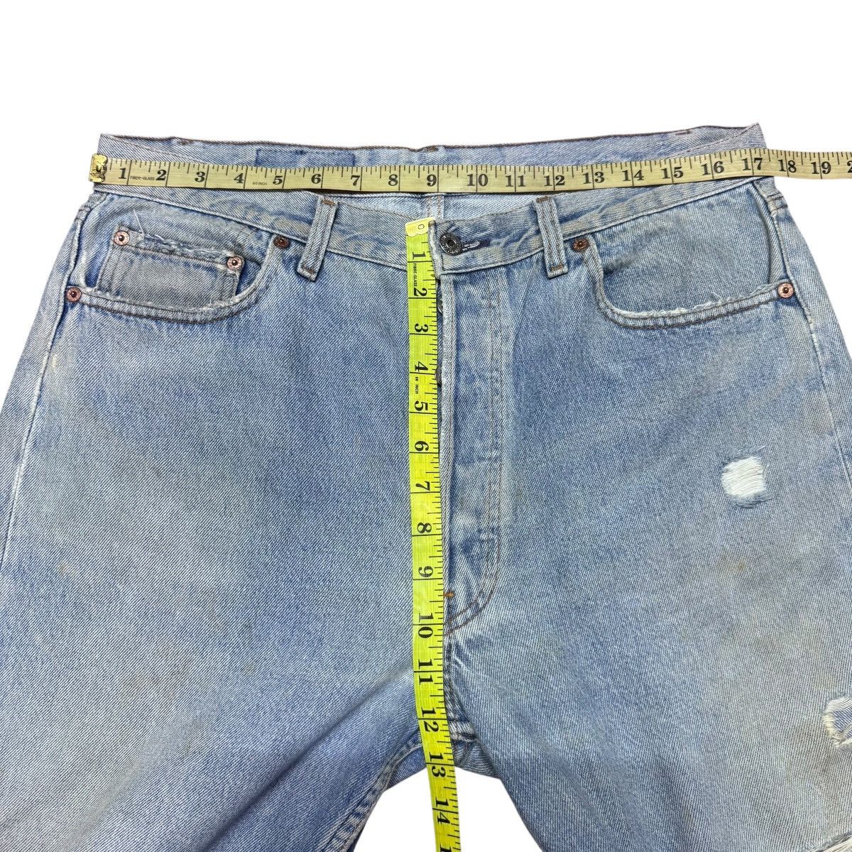 Levi's Vintage Levis 501 Distressed Denim Jeans Size US 35 - 17 Thumbnail