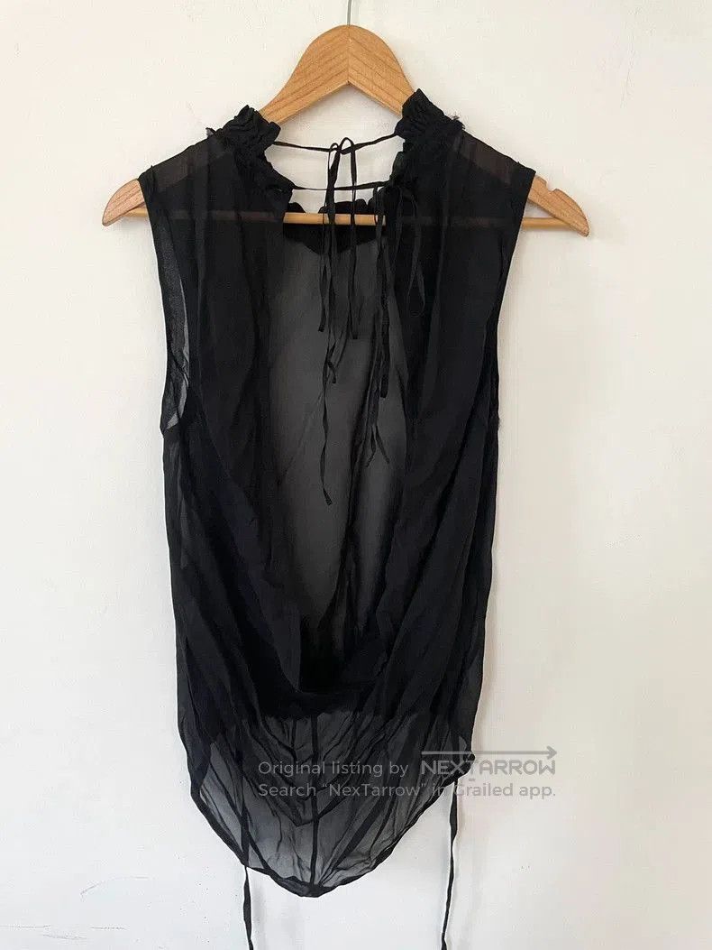 Ann Demeulemeester Sheer Backless Top.
