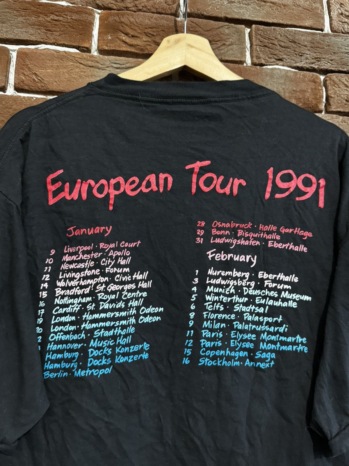 Band Tees Rare 90s Cinderella T-shirt Vintage 1991 Euro Tour Metal XL Size US XL / EU 56 / 4 - 8 Thumbnail