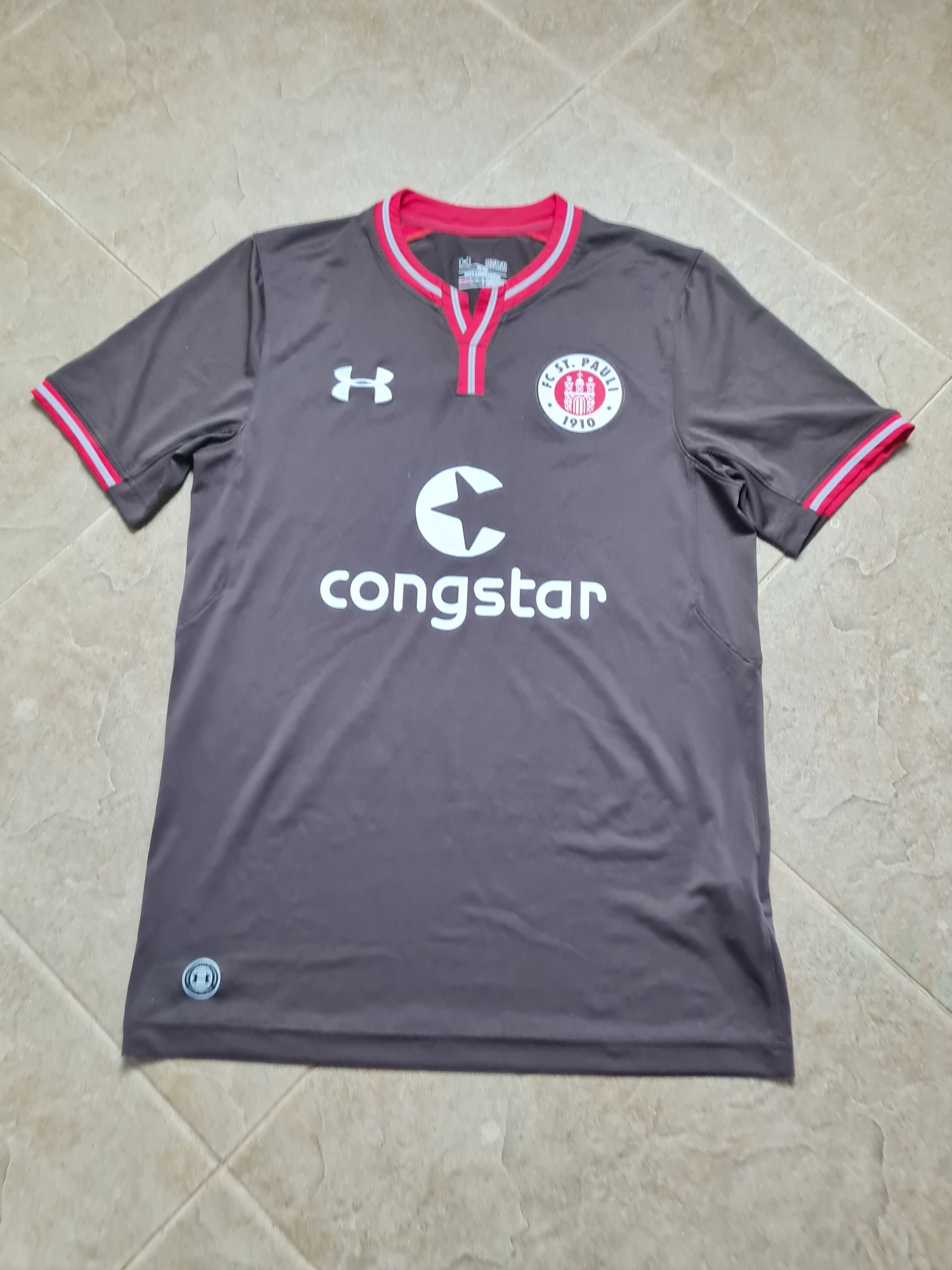 Under Armour SOCCER SHIRT ST PAULI 2019/2020 HOME FOOTBALL JERSEY Size US M / EU 48-50 / 2 - 3 Thumbnail