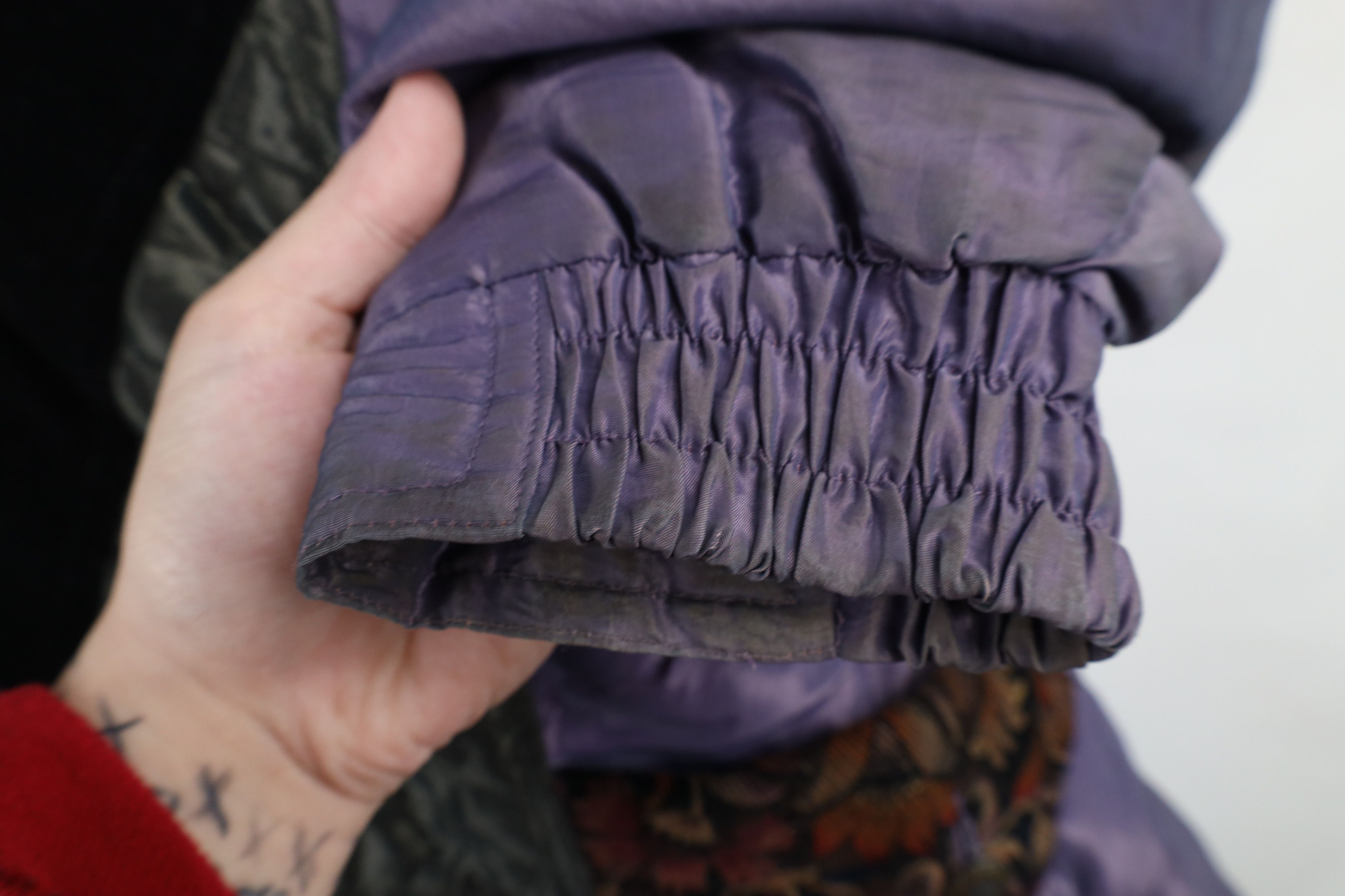 Vintage Vintage 90s Streetwear Corduroy Velour Flower Puffer Jacket Size M / US 6-8 / IT 42-44 - 9 Thumbnail
