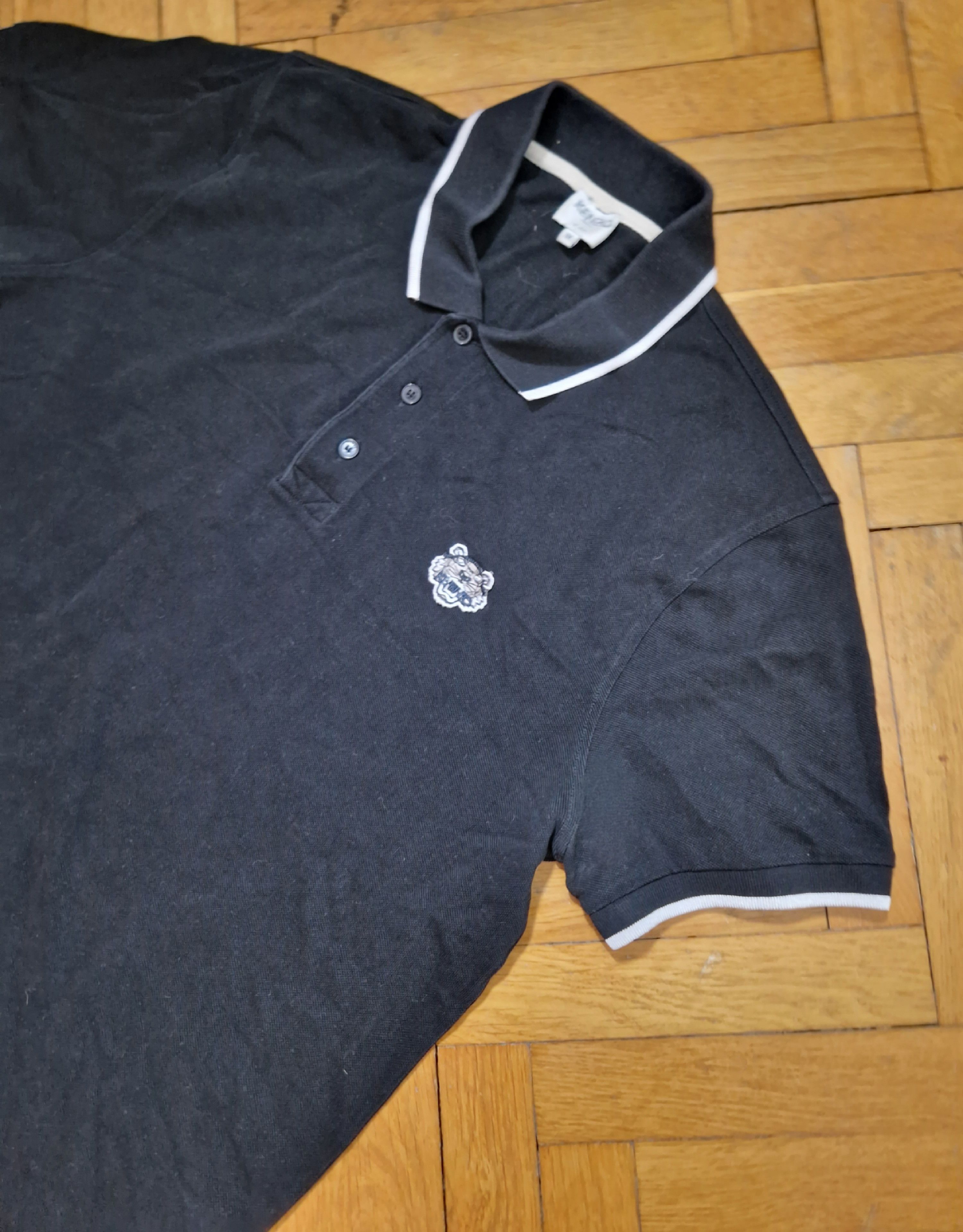 Kenzo Kenzo tiger logo black polo shirt Size US M / EU 48-50 / 2 - 2 Thumbnail