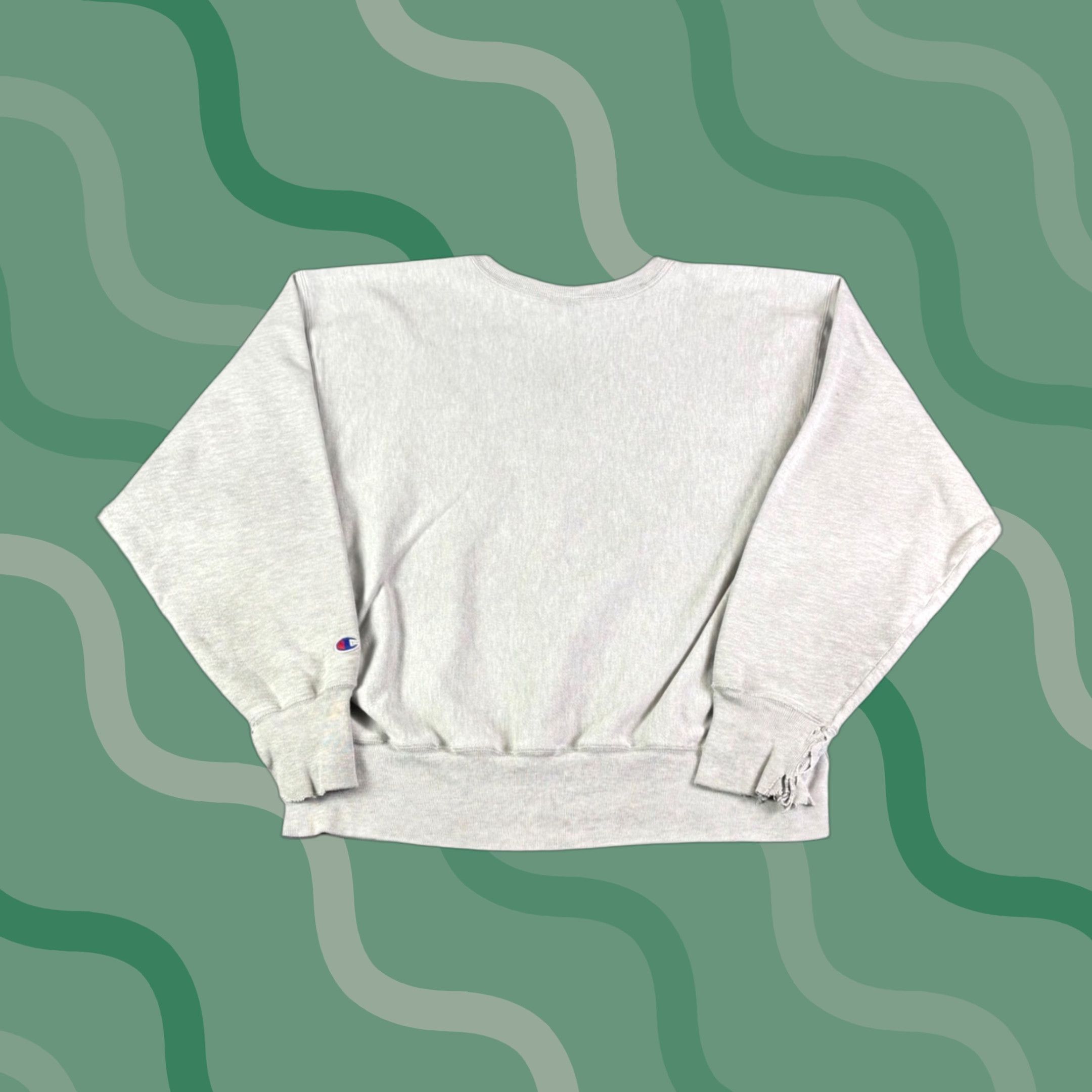 Champion VINTAGE Champion Sweatshirt Wide Reverse Weave Crew Neck XL Mens Gray 90s Size US XL / EU 56 / 4 - 1 Thumbnail