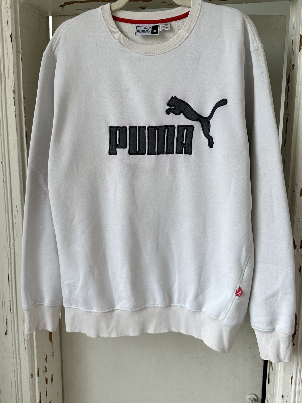 Puma × Vintage Y2K Vintage Puma Big Logo Sweatshirt Size US M / EU 48-50 / 2 - 3 Thumbnail