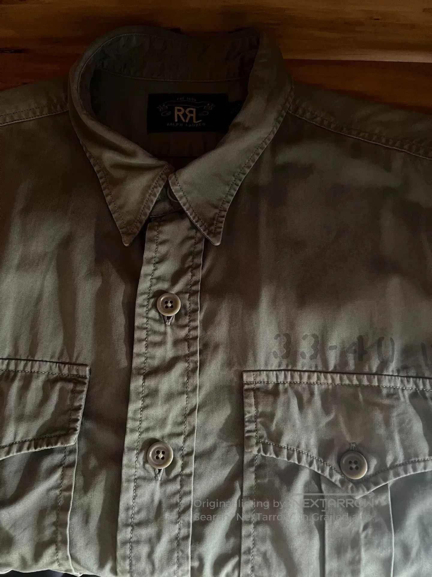 RRL Ralph Lauren RRL Military Short-Sleeve Shirt. Size US M / EU 48-50 / 2 - 8 Thumbnail