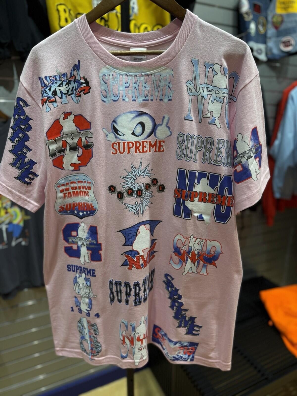 Supreme Supreme “Art Dealer” Tee Men's L Pink Preshrunk Graphic Tee Size US L / EU 52-54 / 3 - 2 Thumbnail