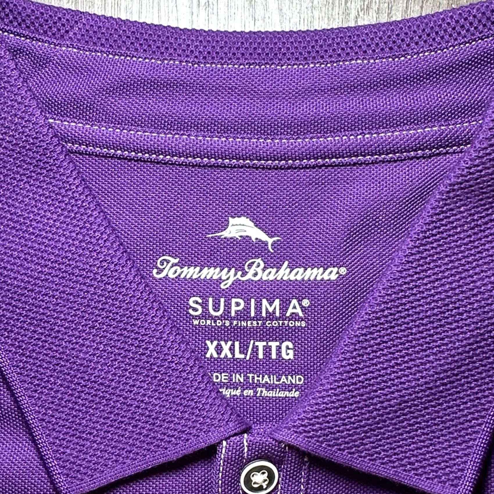 Tommy Bahama TCU Horned Frogs Tommy Bahama The Emfielder Core Knit Polo NWOT 2XL Purple Men Shirt Size US XXL / EU 58 / 5 - 6 Thumbnail