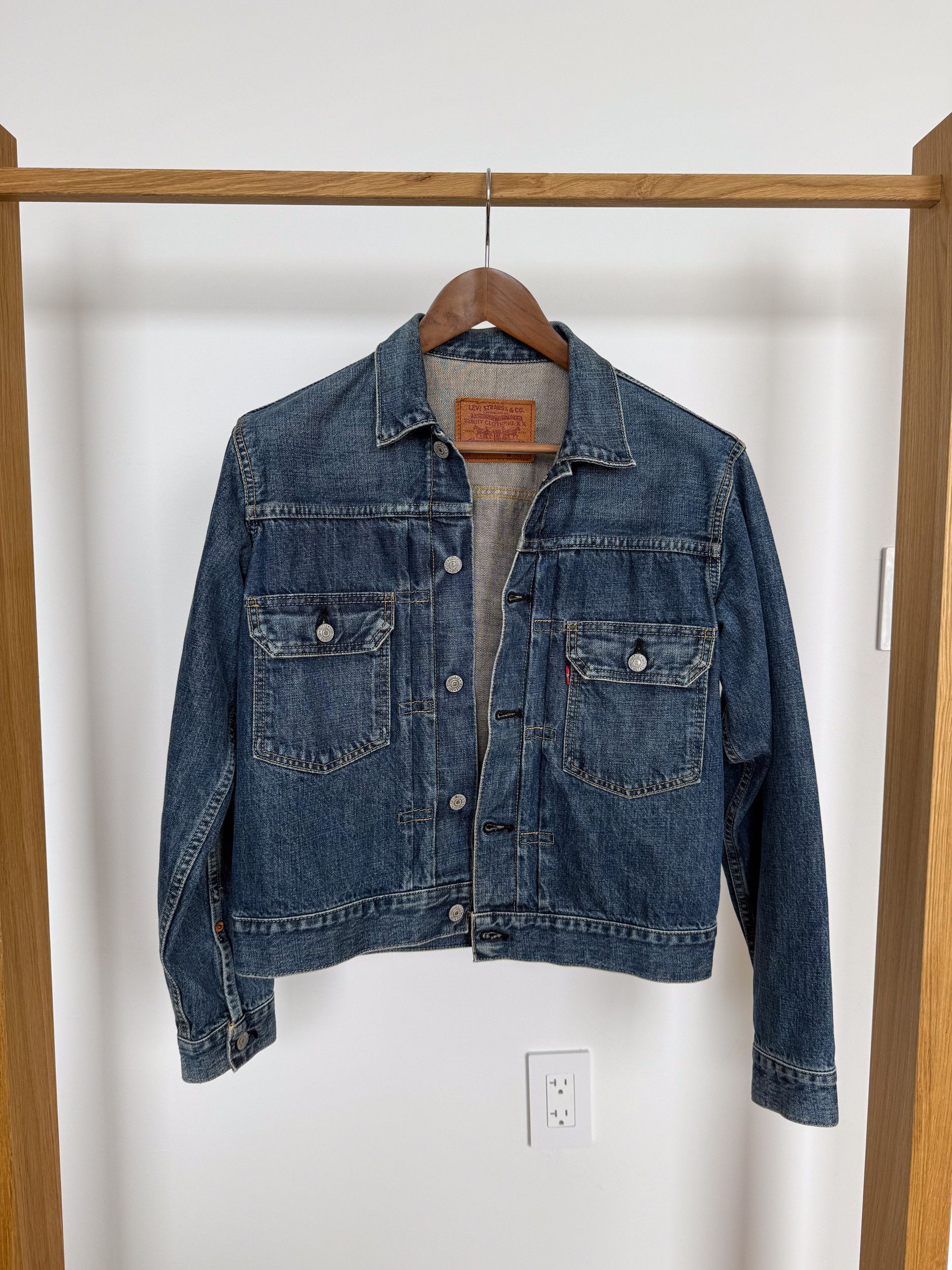 Vintage Levis 507 Type Selvedge Denim Jacket Big E