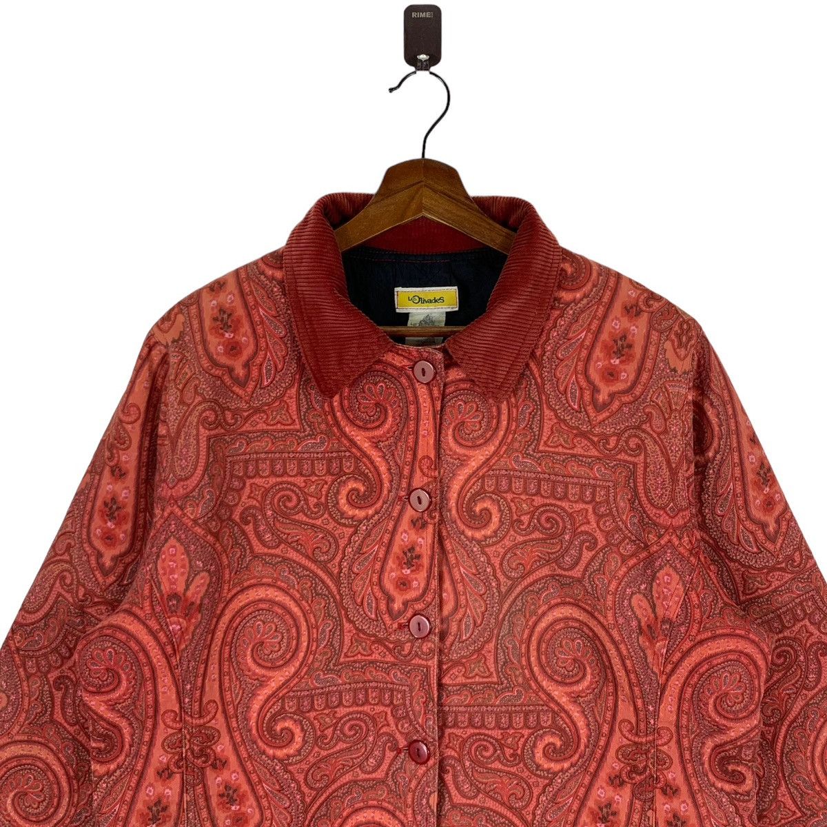 Designer VINTAGE LES OLIVADES MADRID ART BUTTON JACKET Size US M / EU 48-50 / 2 - 4 Thumbnail