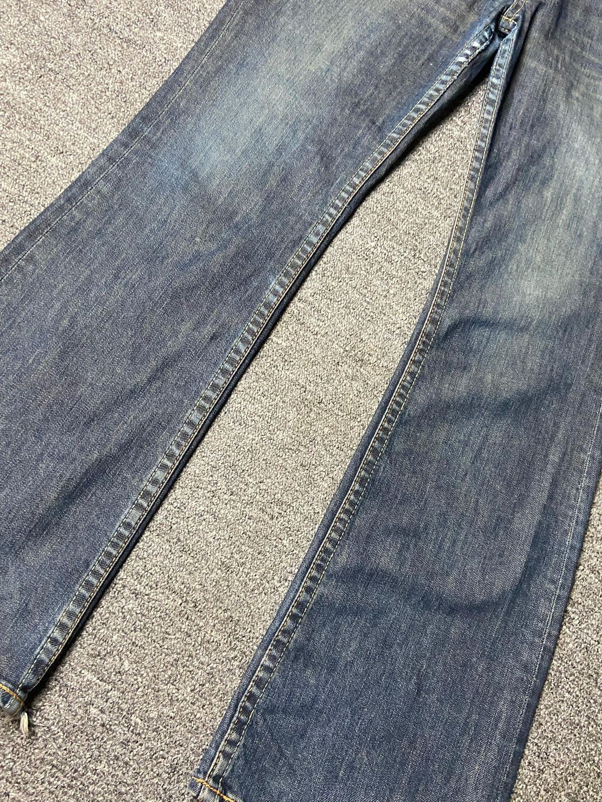 Japanese Brand Elsy by Stylebasic Bobson Bootcut Jeans (164) Size 33" - 10 Thumbnail