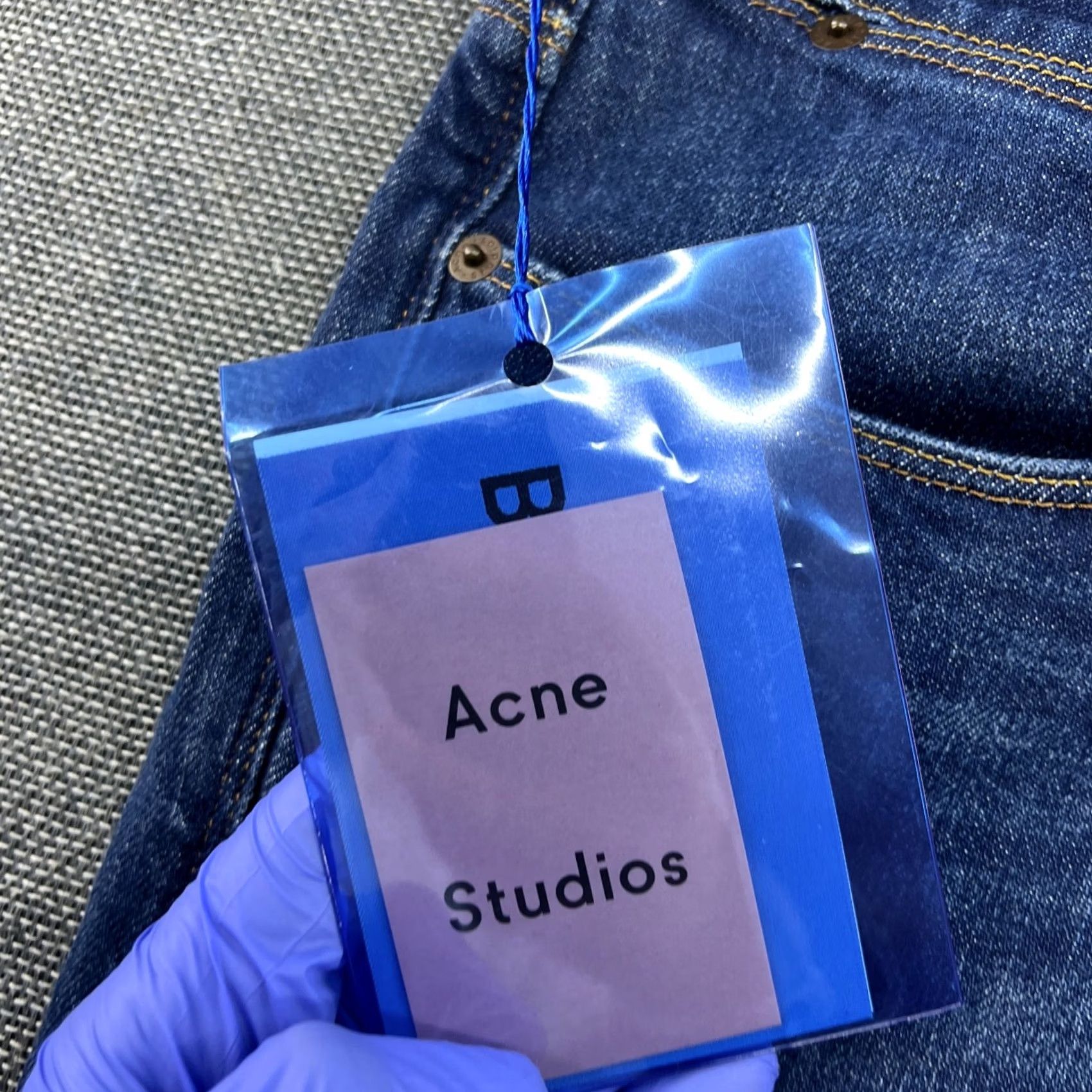 Acne Studios Acne Studios Jeans Mens W32 L34 Denim Straight Low Rise Dark Blue Bla Konst Slim Regular Size 32 Blue 100% Cotton Denim Jeans Mens Size US 30 / EU 46 - 6 Thumbnail