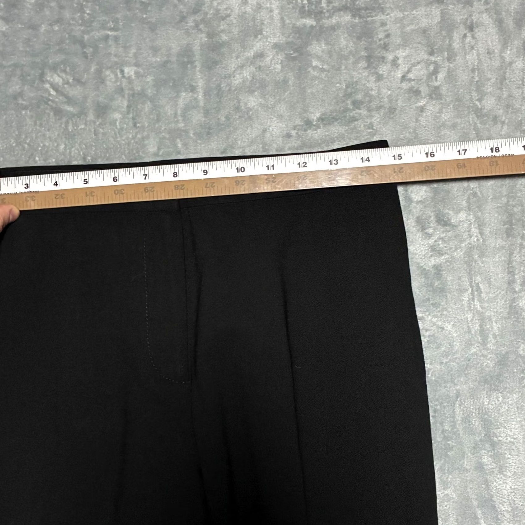 St. John St. John Collection Pants Dress Pants Women 8 Black Wool Straight Leg High Rise Crepe Virgin Wool Blend Strapless? Size 30" / US 8 / IT 44 - 7 Thumbnail