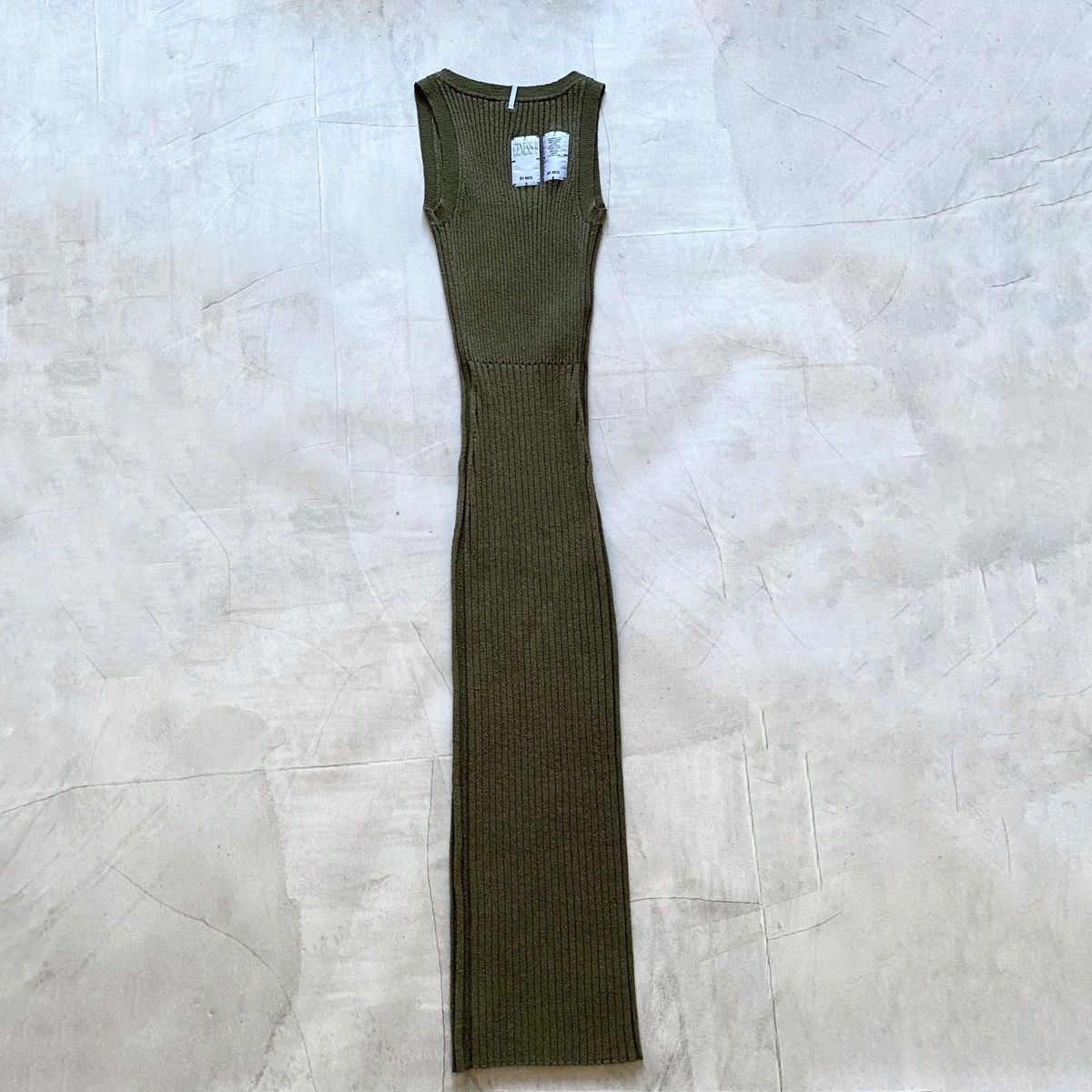 Alexander McQueen Genesis II By McQ Alexander McQueen Slim Green Knit Dress Size S / US 4 / IT 40 - 4 Thumbnail
