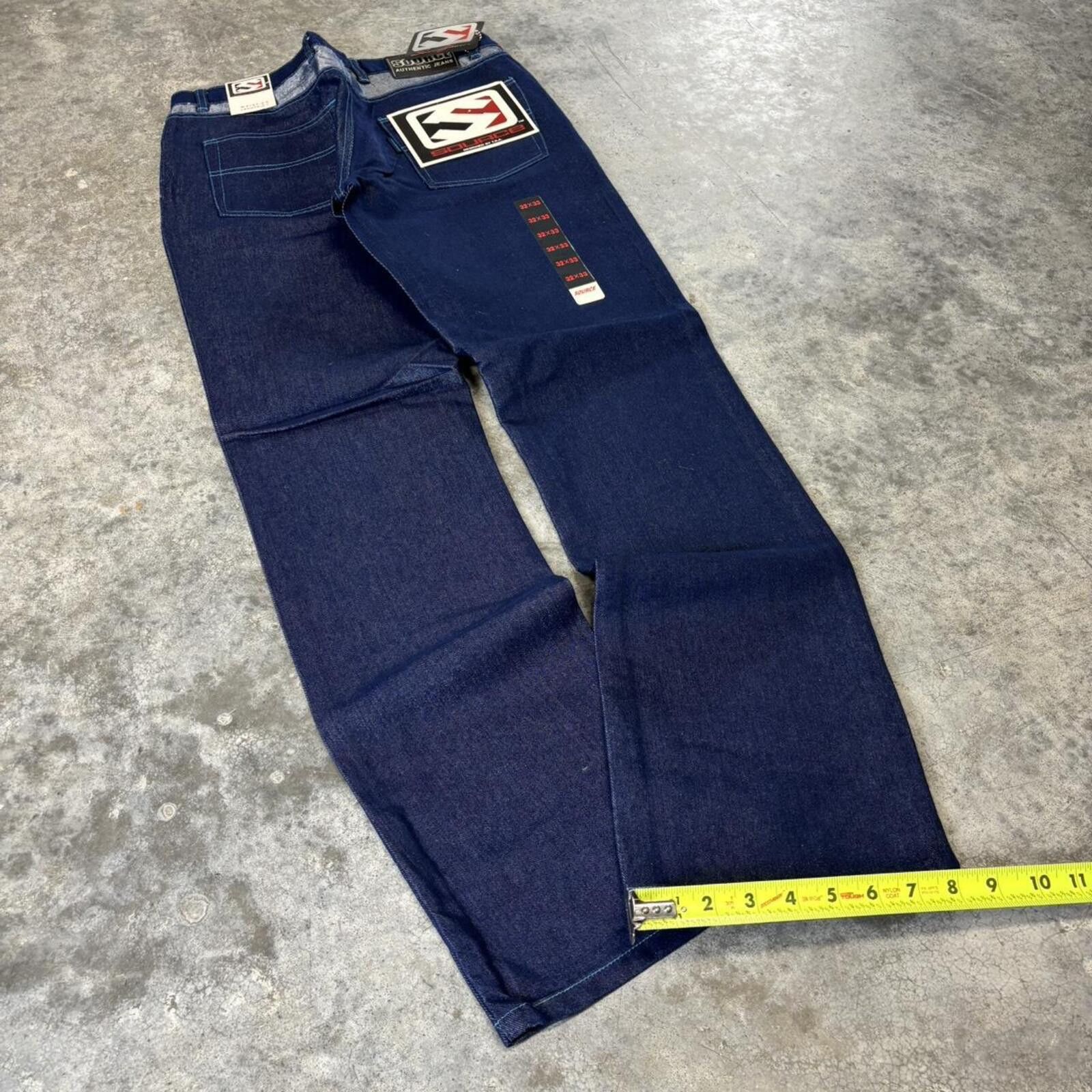 Southpole Source Y2K Bootcut Metallic Blue Jeans Size US 32 / EU 48 - 2 Thumbnail