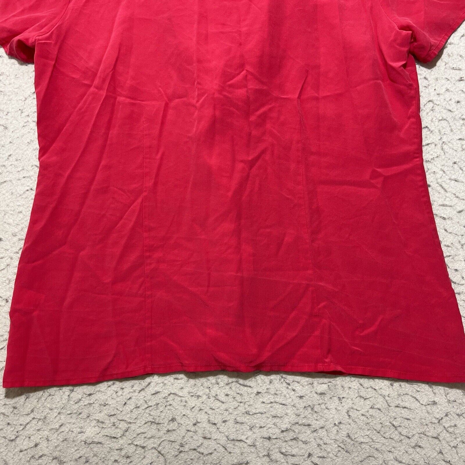 Pendleton Pendleton Silk Short Sleeve Hot Pink Ruffle Button Up Top Size XL / US 12-14 / IT 48-50 - 13 Thumbnail