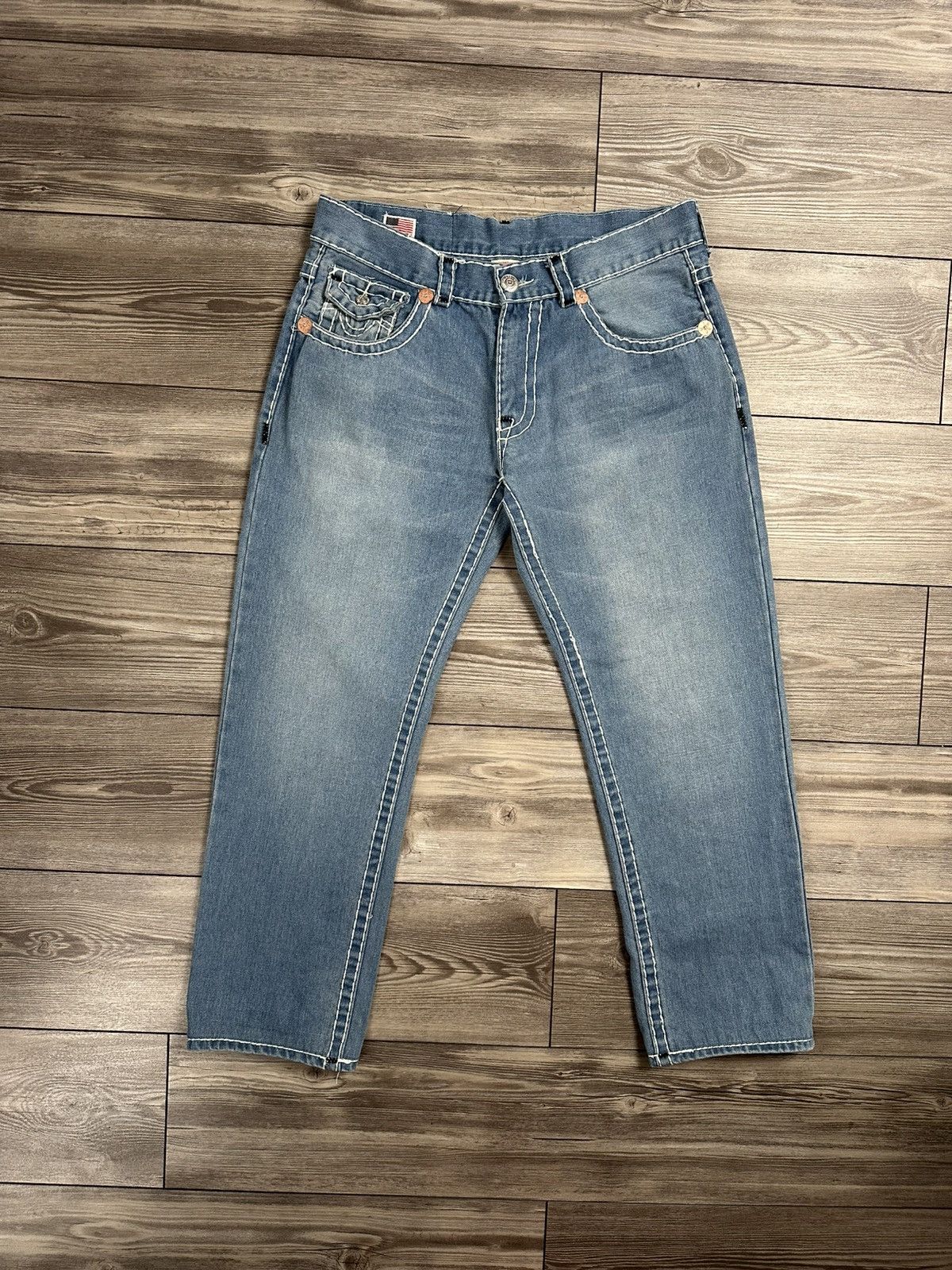 True Religion × Vintage Crazy Vintage Y2K True Religion Joey Super T Jeans Size US 36 / EU 52 - 2 Thumbnail