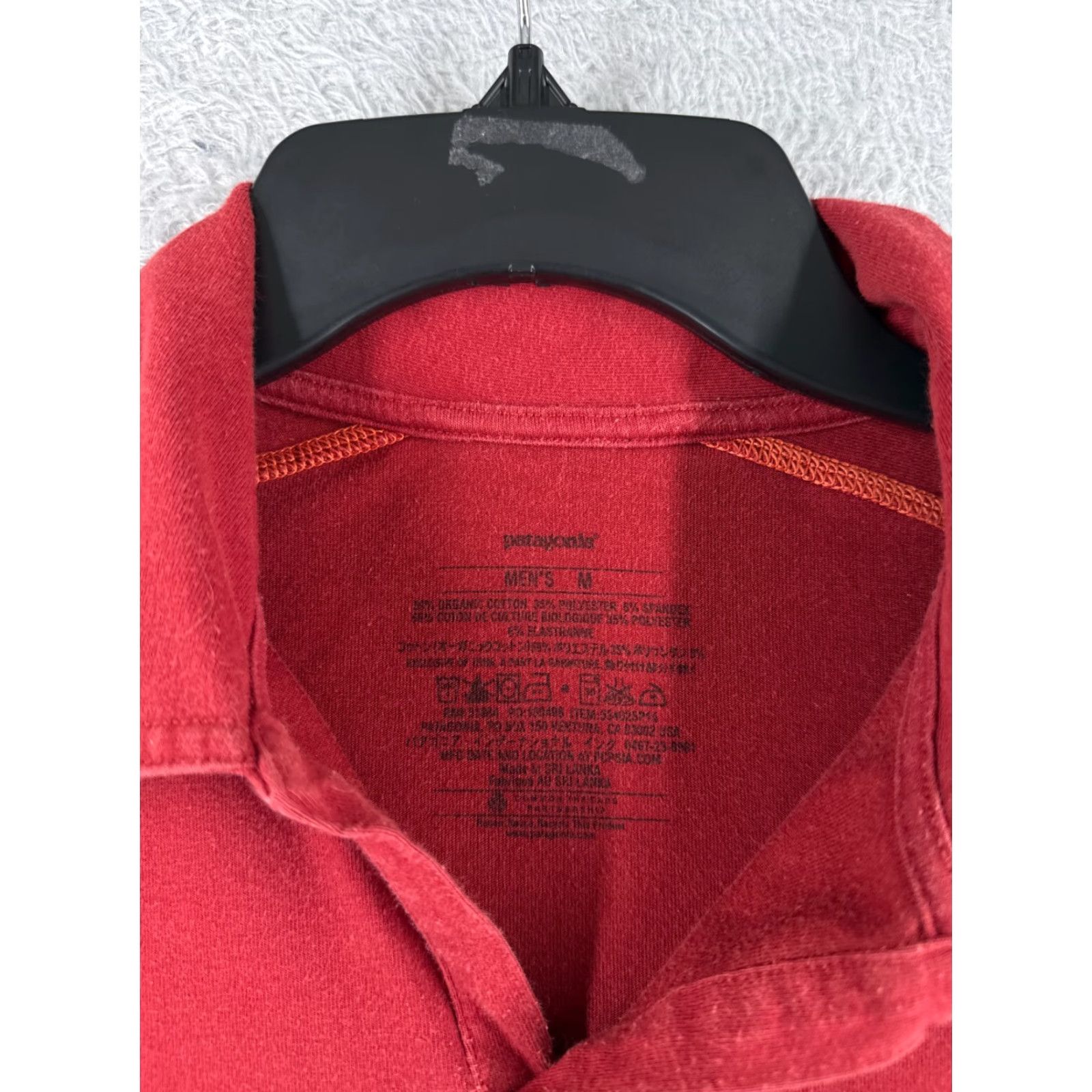 Patagonia Patagonia Polo Shirt Adult Medium Red Short Sleeve Polo Shirt, Patagonia, Red, Short Sleeve, Jersey, Regular Fit, Men, 36 in Chest, 26 in Length Size US M / EU 48-50 / 2 - 6 Thumbnail