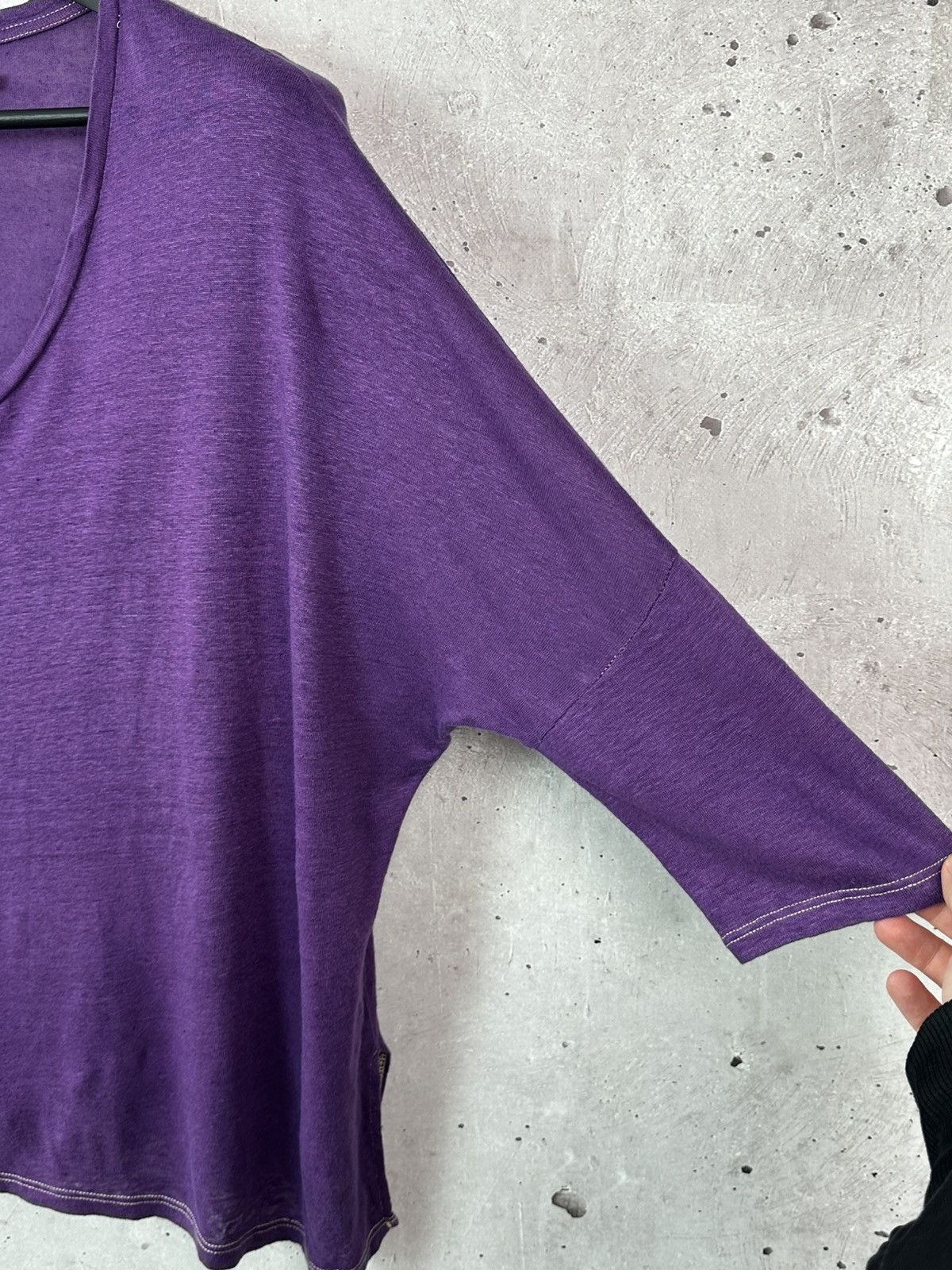 Other Not Shy Linen Purple Oversized 3/4 Sleeve Women’s Jumper Size L / US 10 / IT 46 - 6 Thumbnail