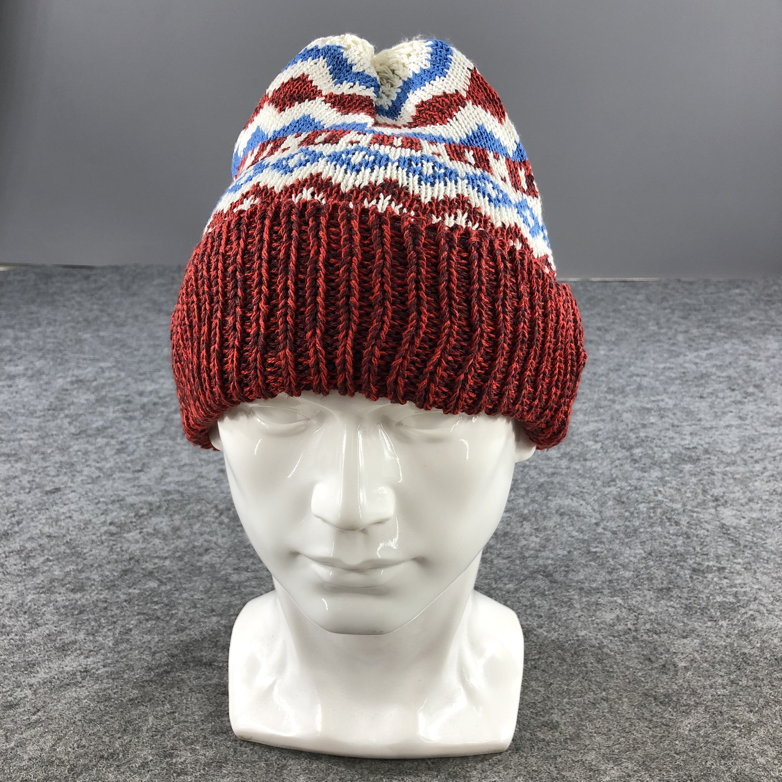 Vintage Unknown Kris Herman Fair Isle Beanie Snowcap Snow Hat B402 Size ONE SIZE - 1 Thumbnail