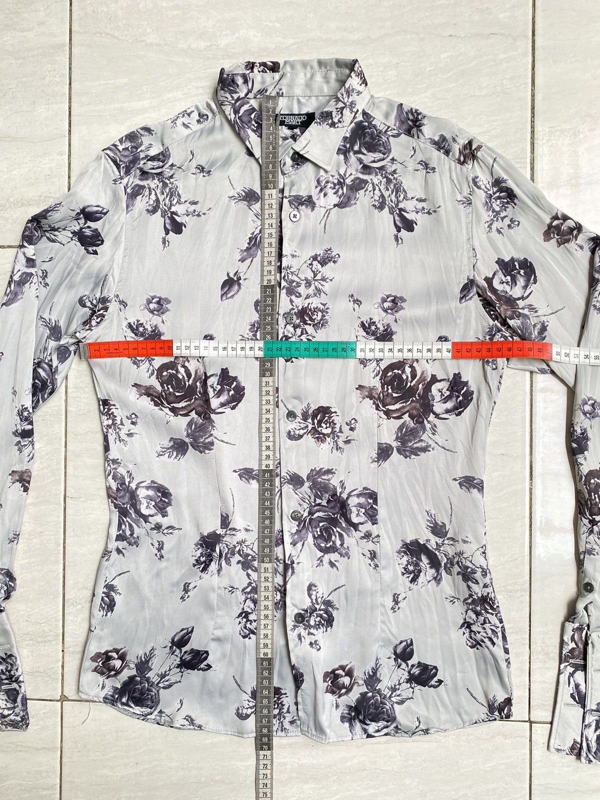 Tornado Mart Tornado Mart Flower Motive Shirt Size US XS / EU 42 / 0 - 2 Thumbnail
