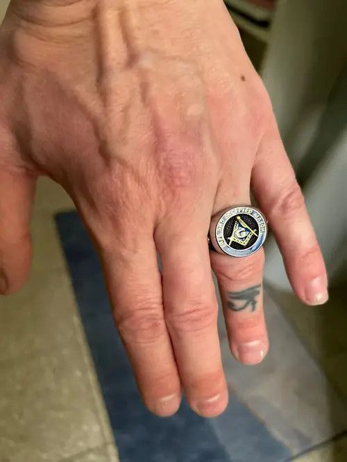 Jewelry Kimijima x Asai Masonic Freemasonry Ring (size 7-13) Size ONE SIZE - 6 Thumbnail