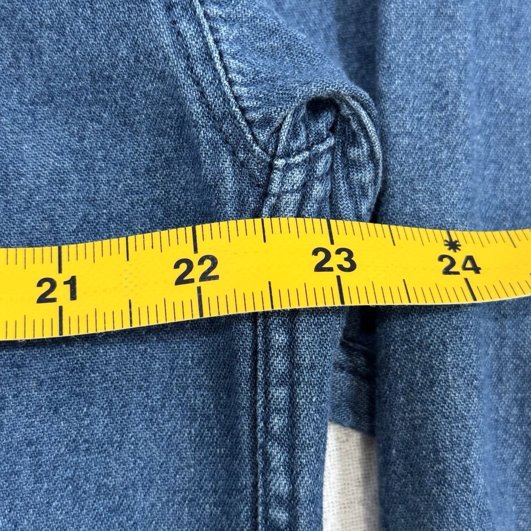 Lee VINTAGE Lee Denim Shirt Men’s M Oversized Blue Long Sleeve Button-Up Collared Pocketed Western Classic Retro Knit? Size US M / EU 48-50 / 2 - 6 Thumbnail