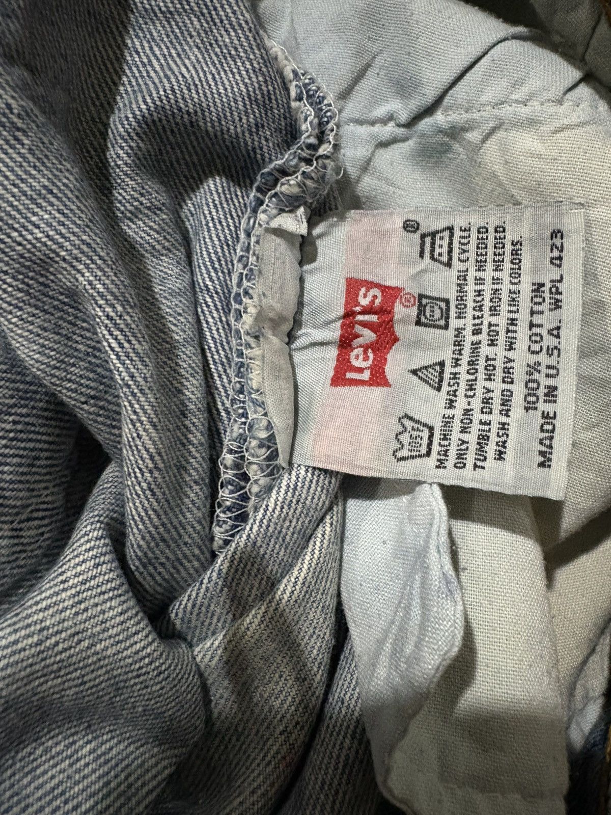 Levi's × Levi's Vintage Clothing Vintage 90s Levis 501 Button Fly Painted Distress Loose Jean Size US 32 / EU 48 - 9 Thumbnail